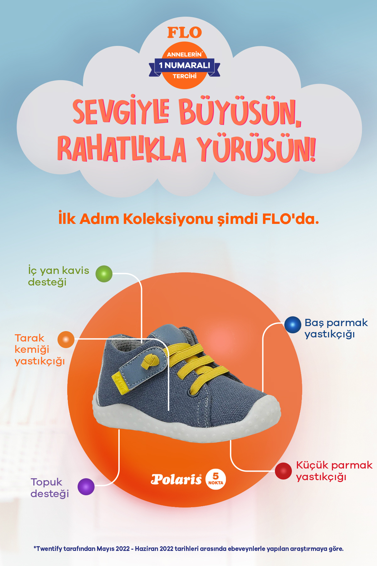 Polaris-CLOUD.I4FX Blue Pantofi casual pentru băieți 2