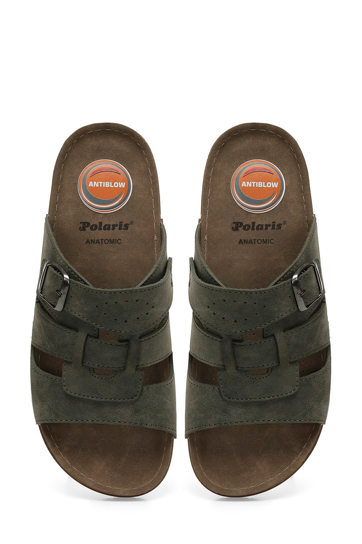 Polaris-406141M4FX Khaki Kapcie Męskie 4