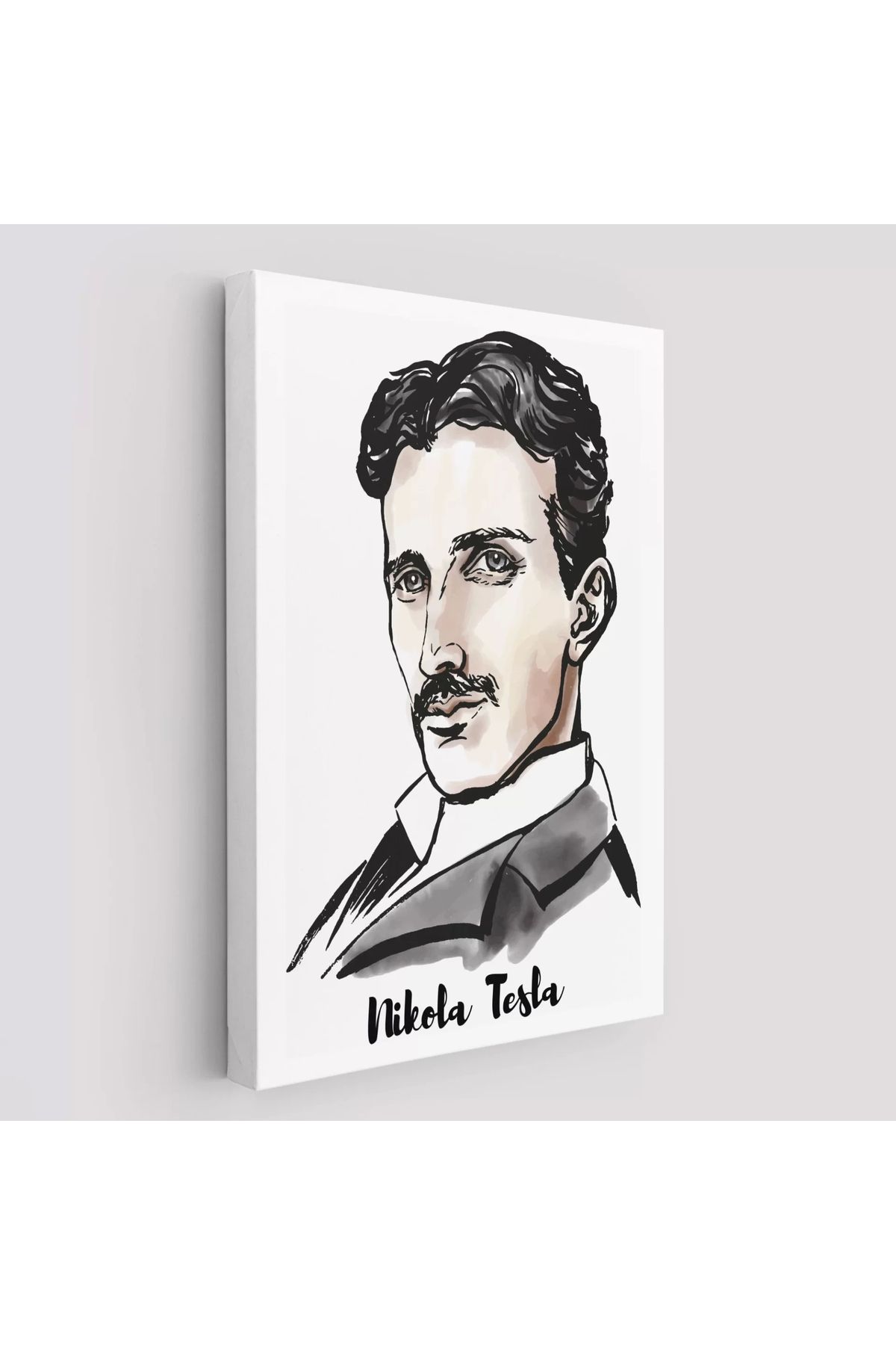 feifei Nikola Tesla Dekoratif Kanvas Tablo-5917