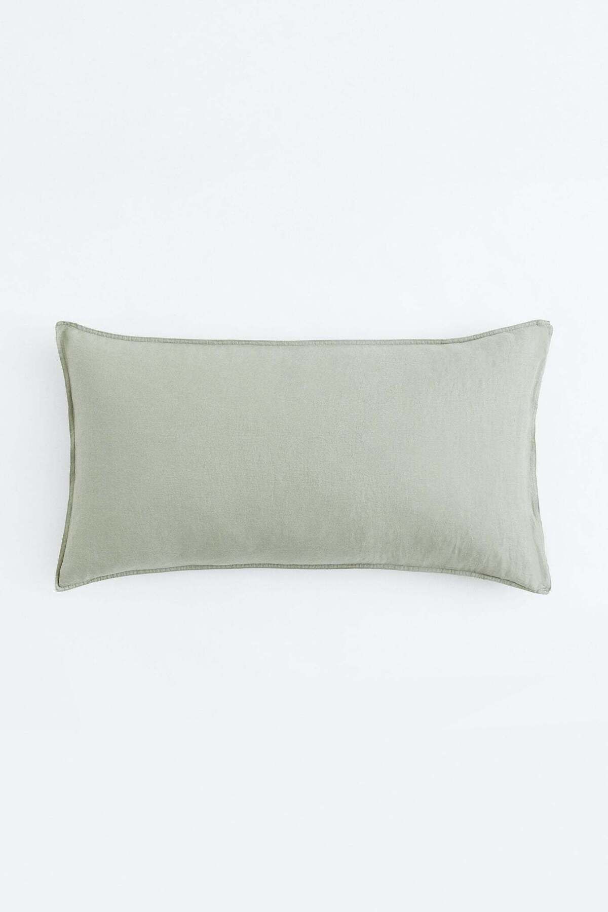 H&M-Washed linen pillowcase 1