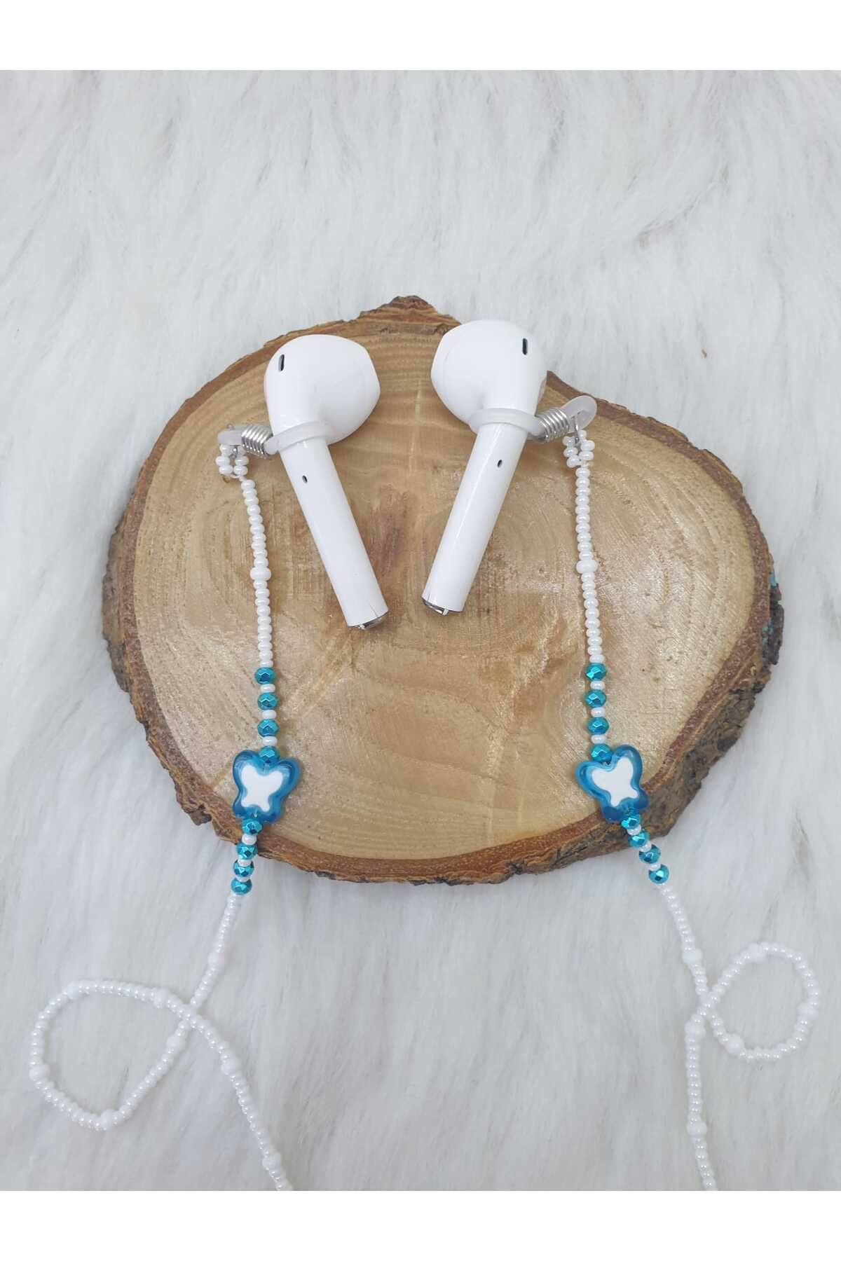 HAPPY HANDMADE Airpods Zinciri/airpods Askısı/kulakiçi Kulaklık Zinciri/kelebek