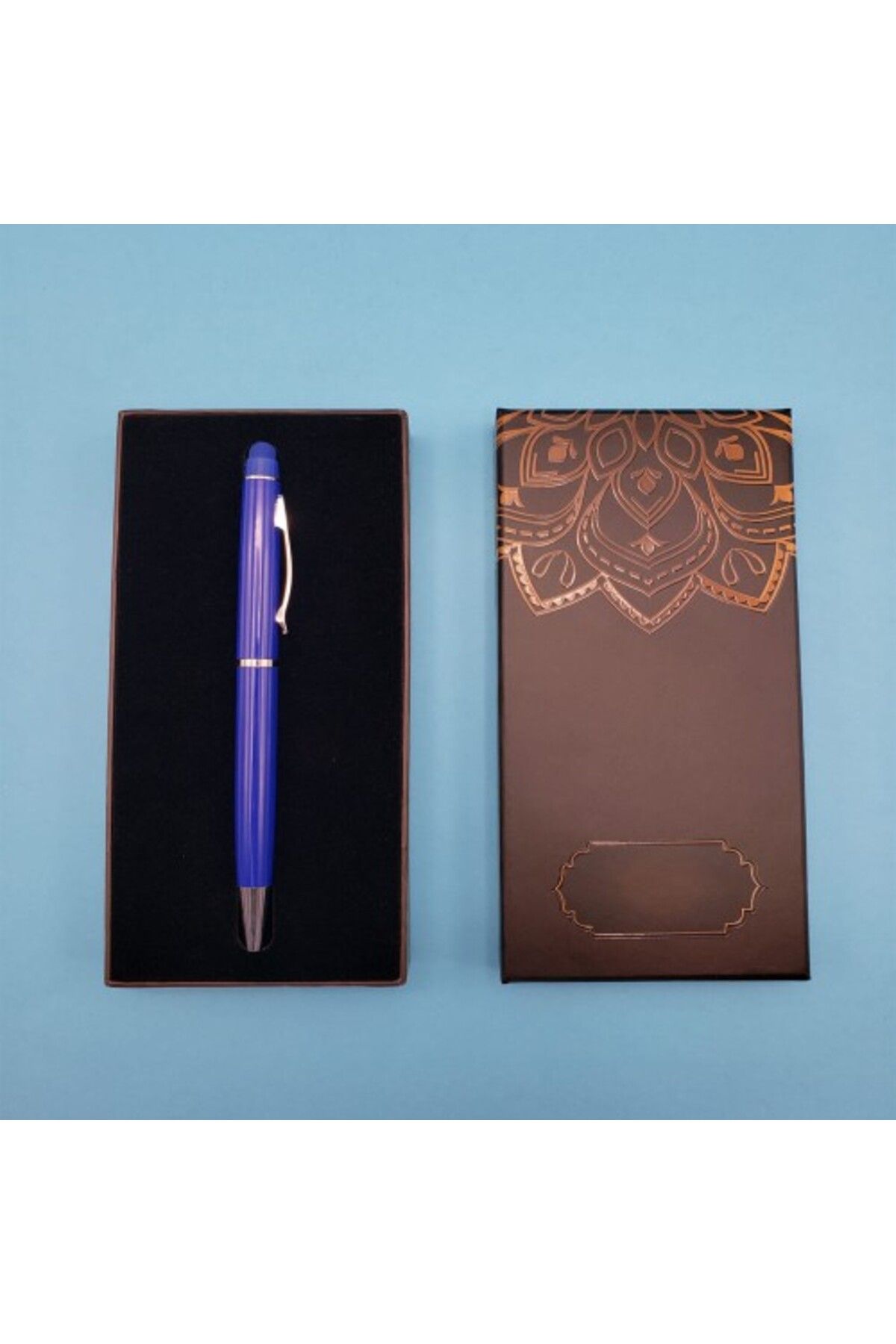 İsmiyle Al Touchpen Mavi Kalem Kutulu