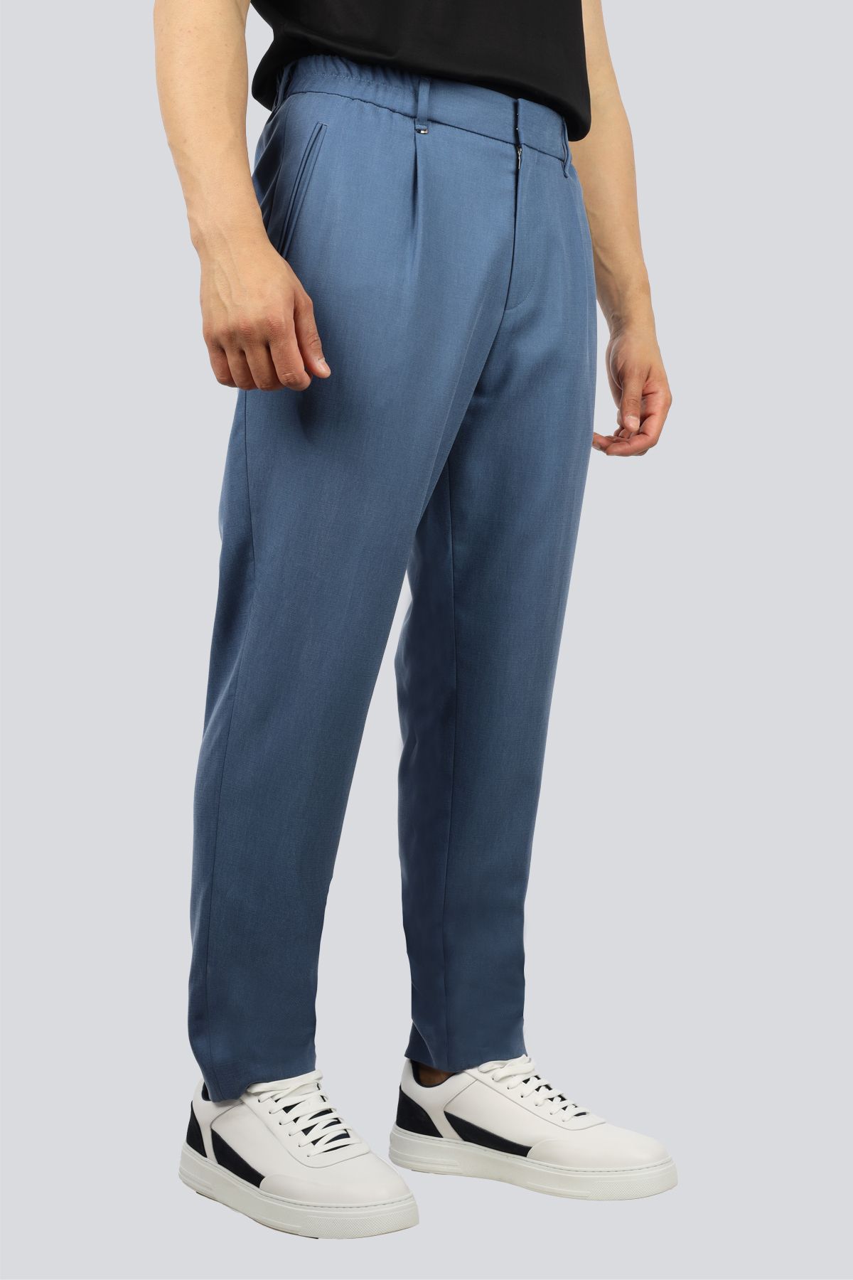 شلوار مردانه برش روزمره کم رنگ CHINO BLUE 50534995 425 BOSS