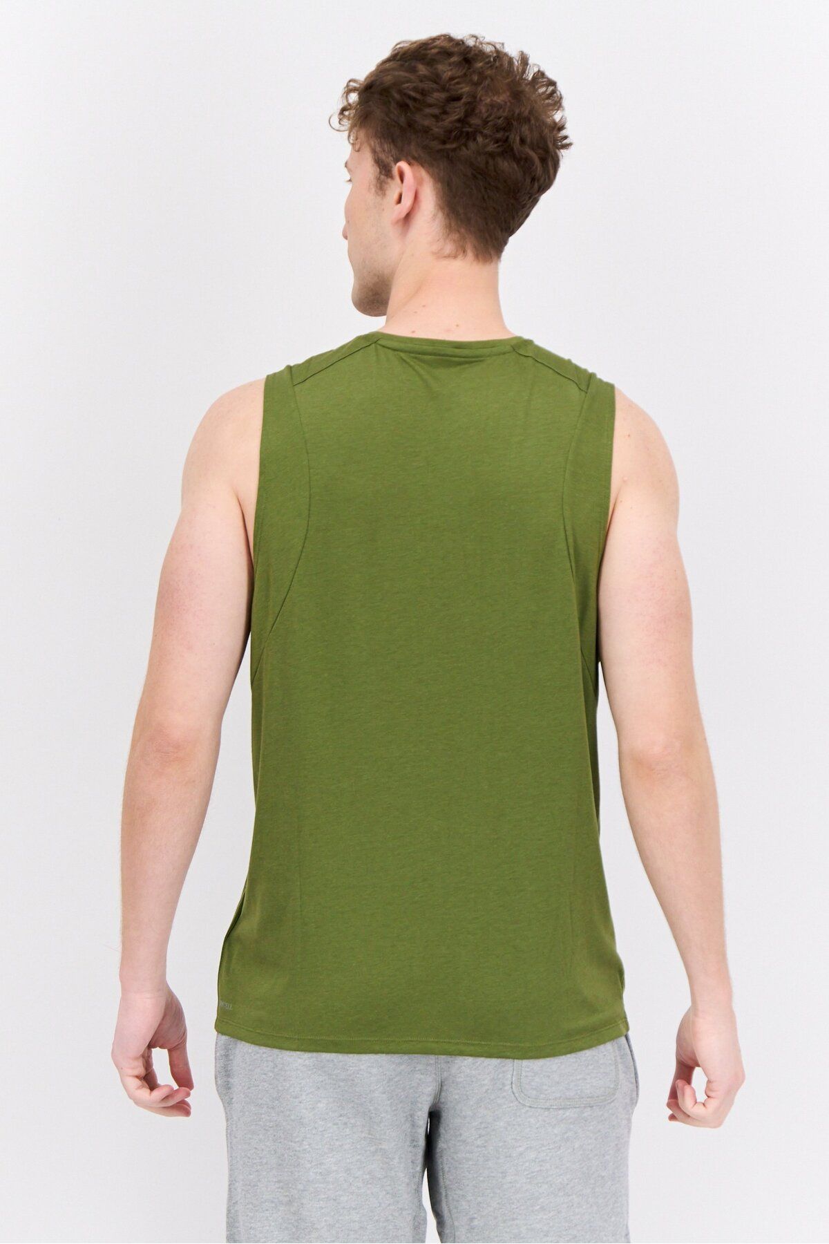 Puma-Men Sportswear Fit Sleeveless Training Vest, Green 3