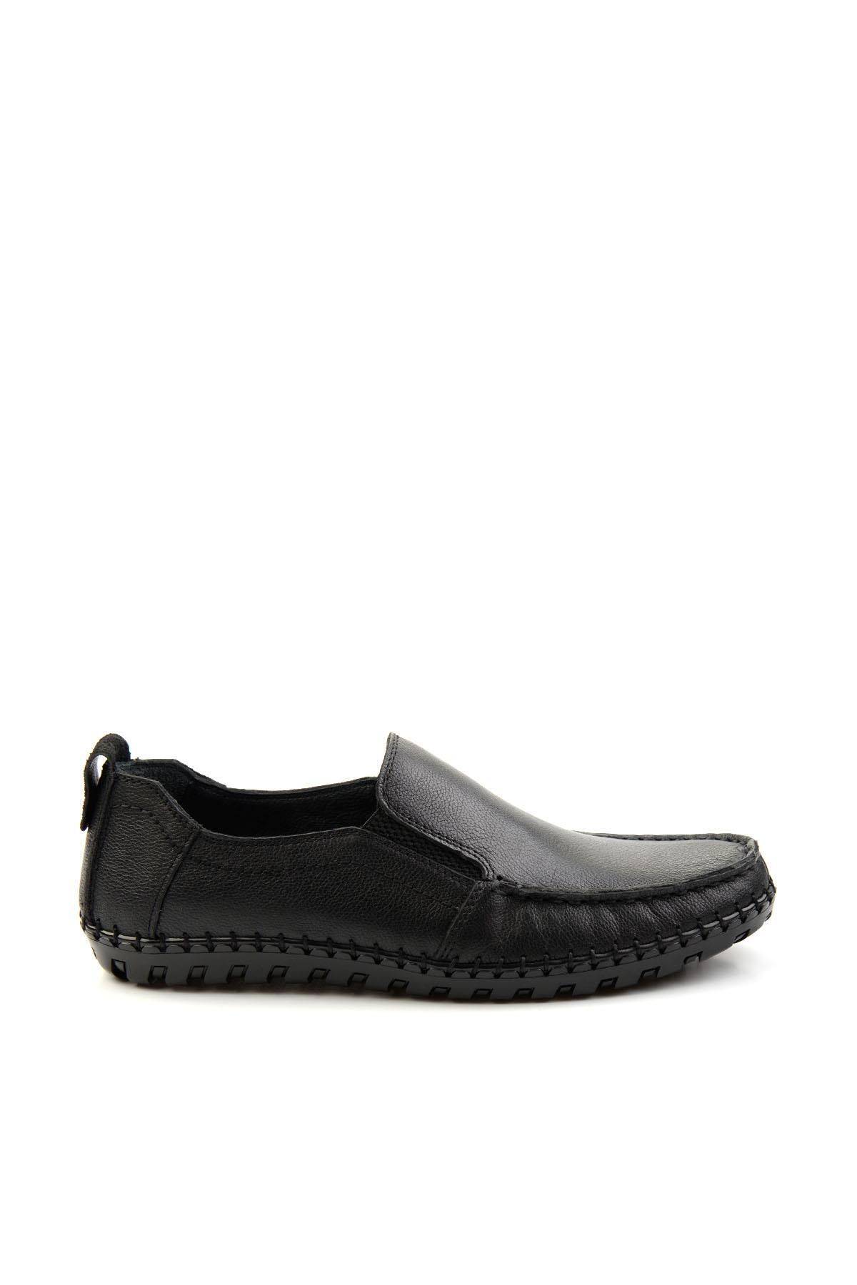 Bambi Siyah Leather Erkek Casual Ayakkabı E01900400203