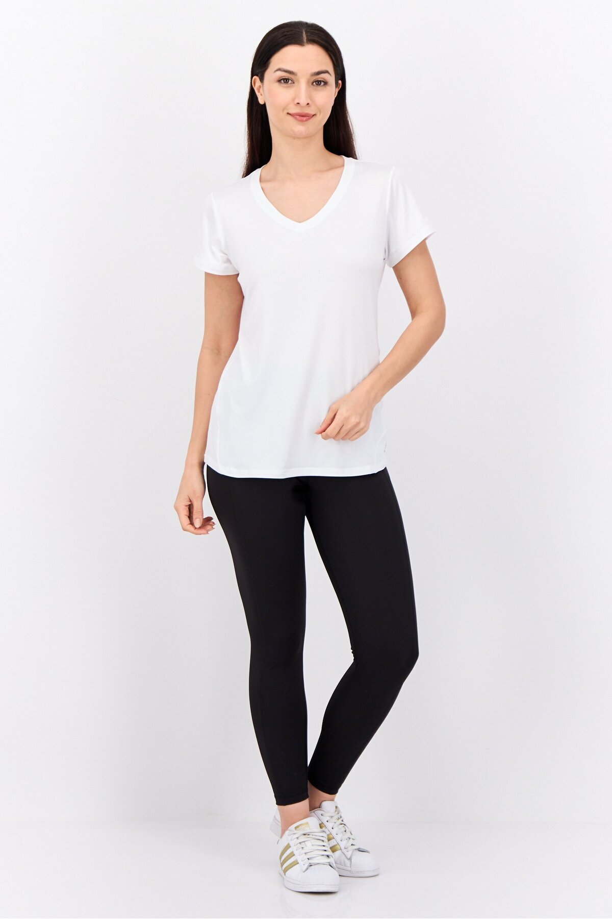 Head-Women Sportswear Fit Short Sleeves Training Top, White 4