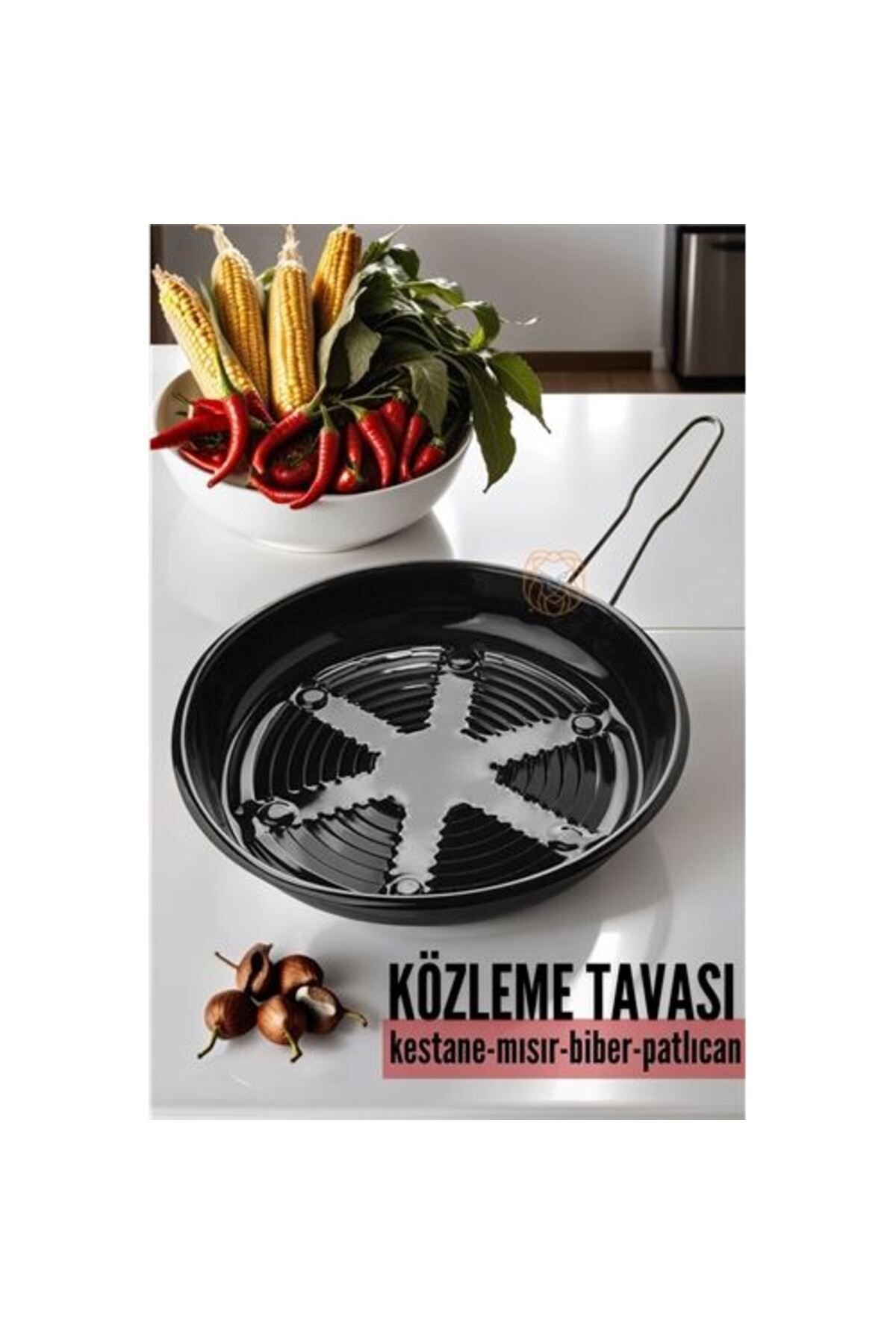 SAVA HOME COLLECTİON Közleme Tavası Emaye D'Auria Design