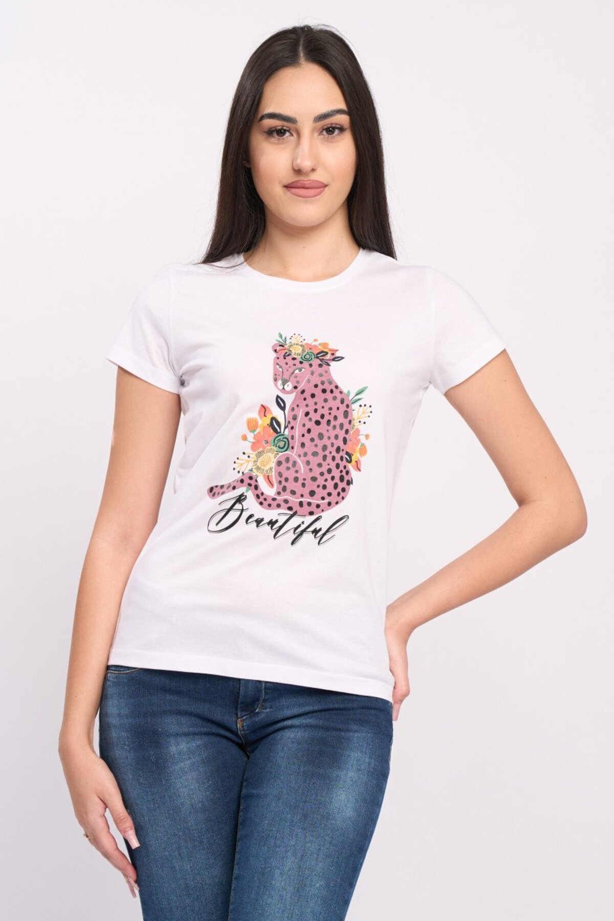 Timeout-Women's short-sleeved T-shirt with print 1