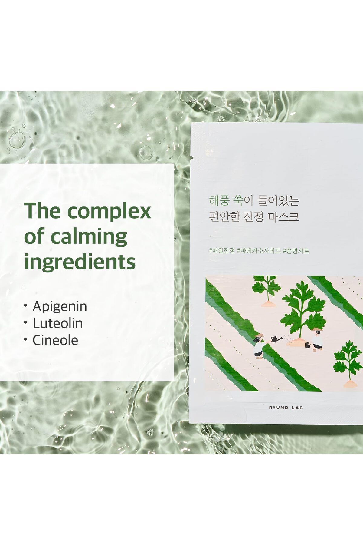 Round Lab-ROUND LAB Mugwort Calming Sheet Mask (Unscented) 7
