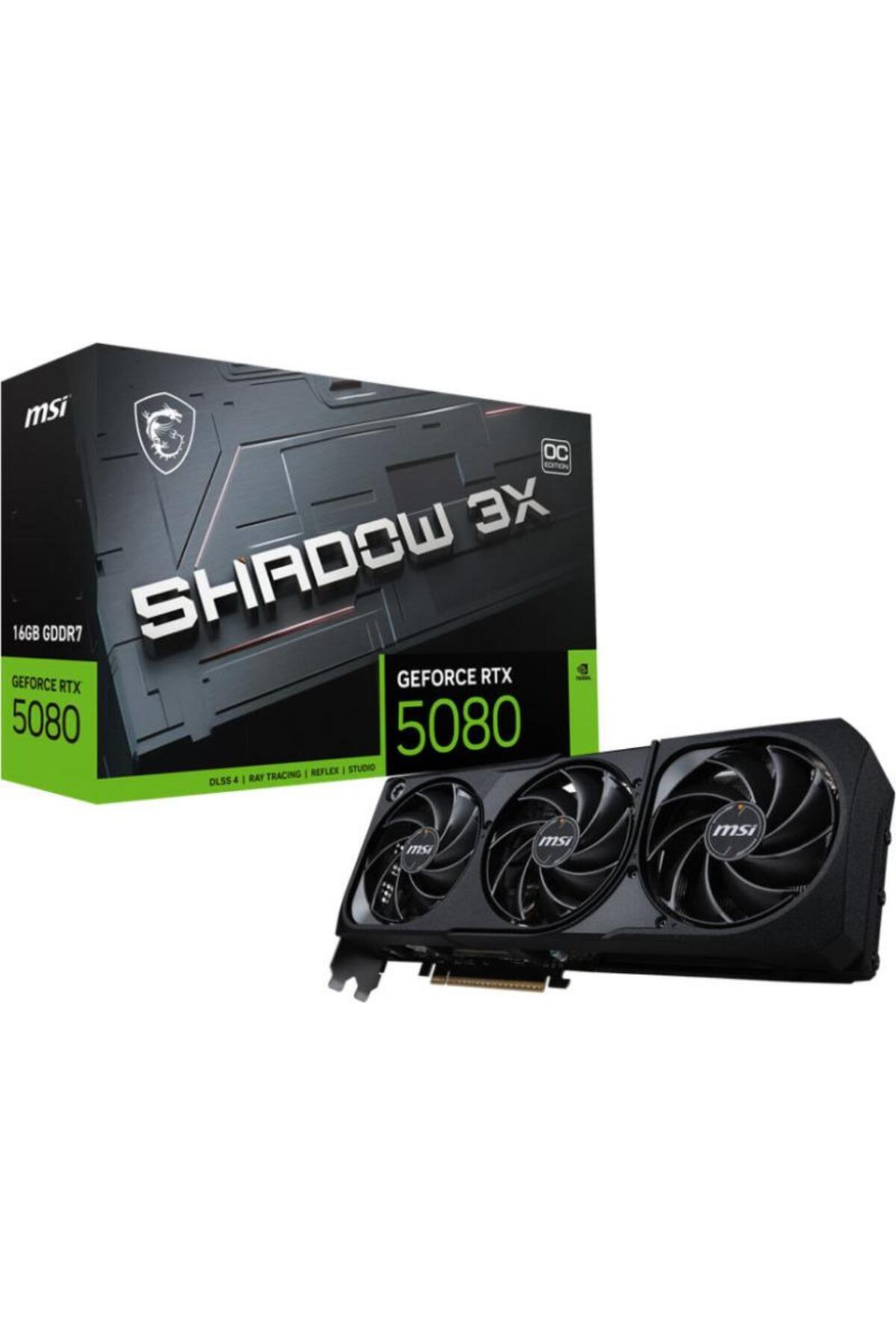 MSI-Placa video MSI GeForce RTX 5080 SHADOW 3X OC 16GB GDDR7 256-bit DLSS 4.0 5