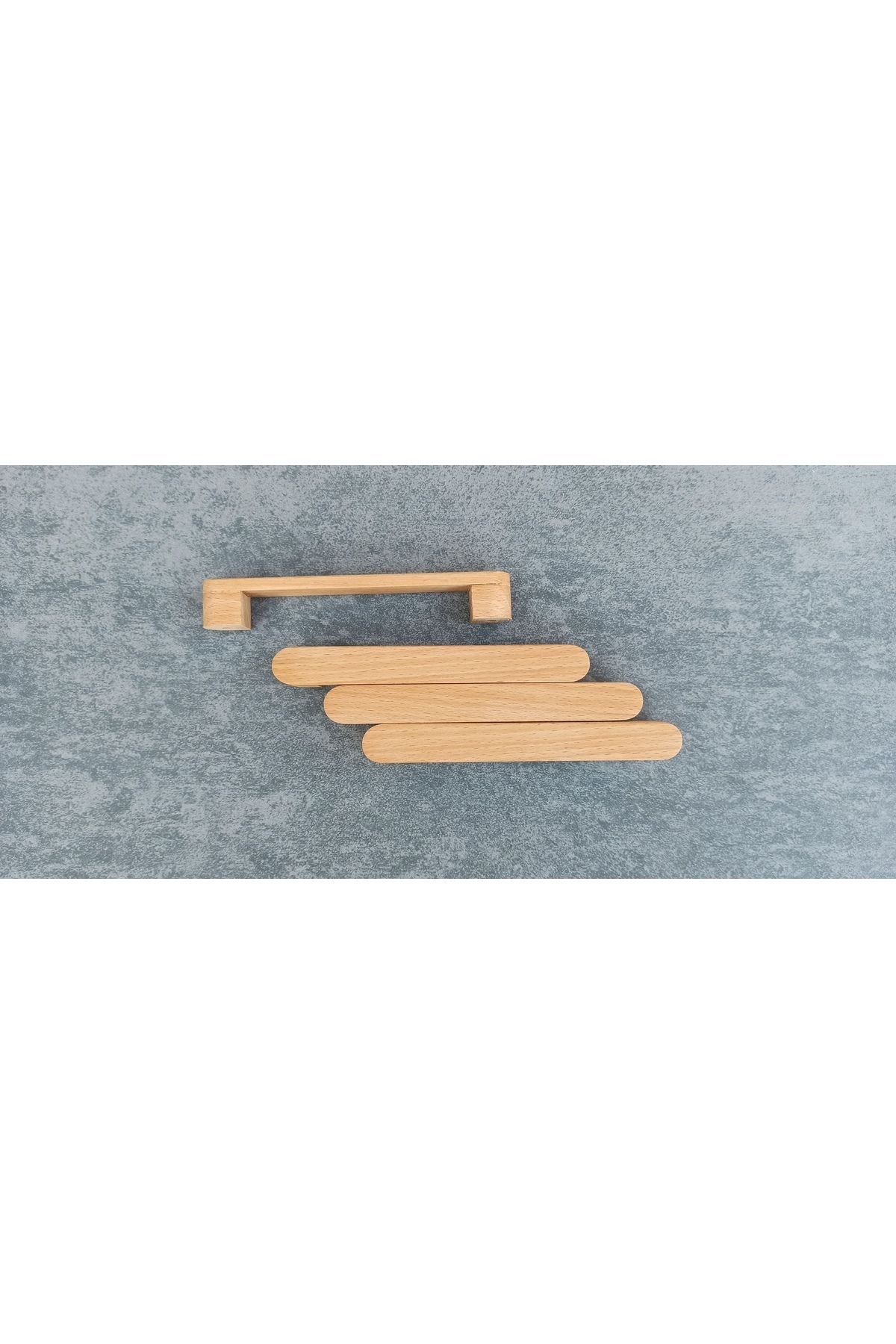 Ahşap Dolap Kulpu Elegans 192 Mm Ahşap Rengi