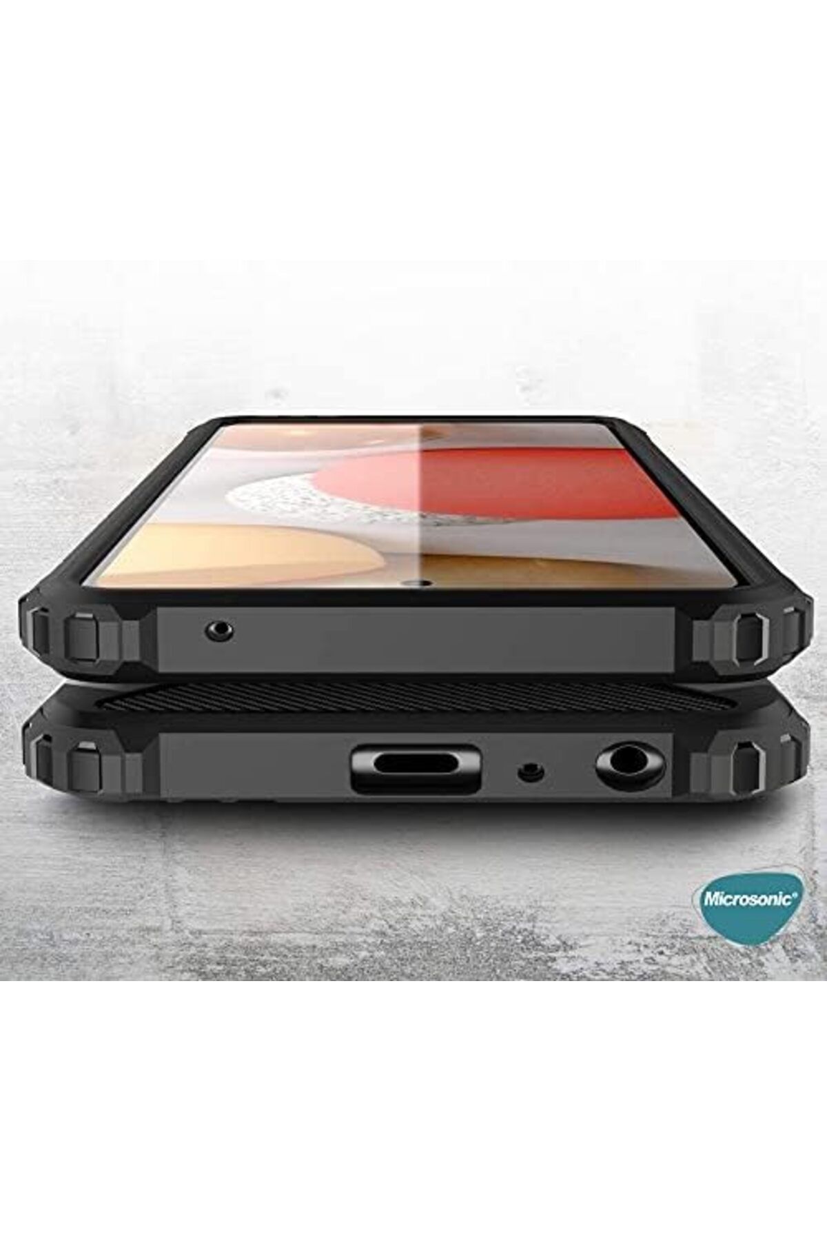 mazıdağı mazzıdağ Galaxy A73 5G için Kılıf Rugged Armor Mavi [Galaxy A73 5G ile Uyumlu Kılıf - Mavi] n