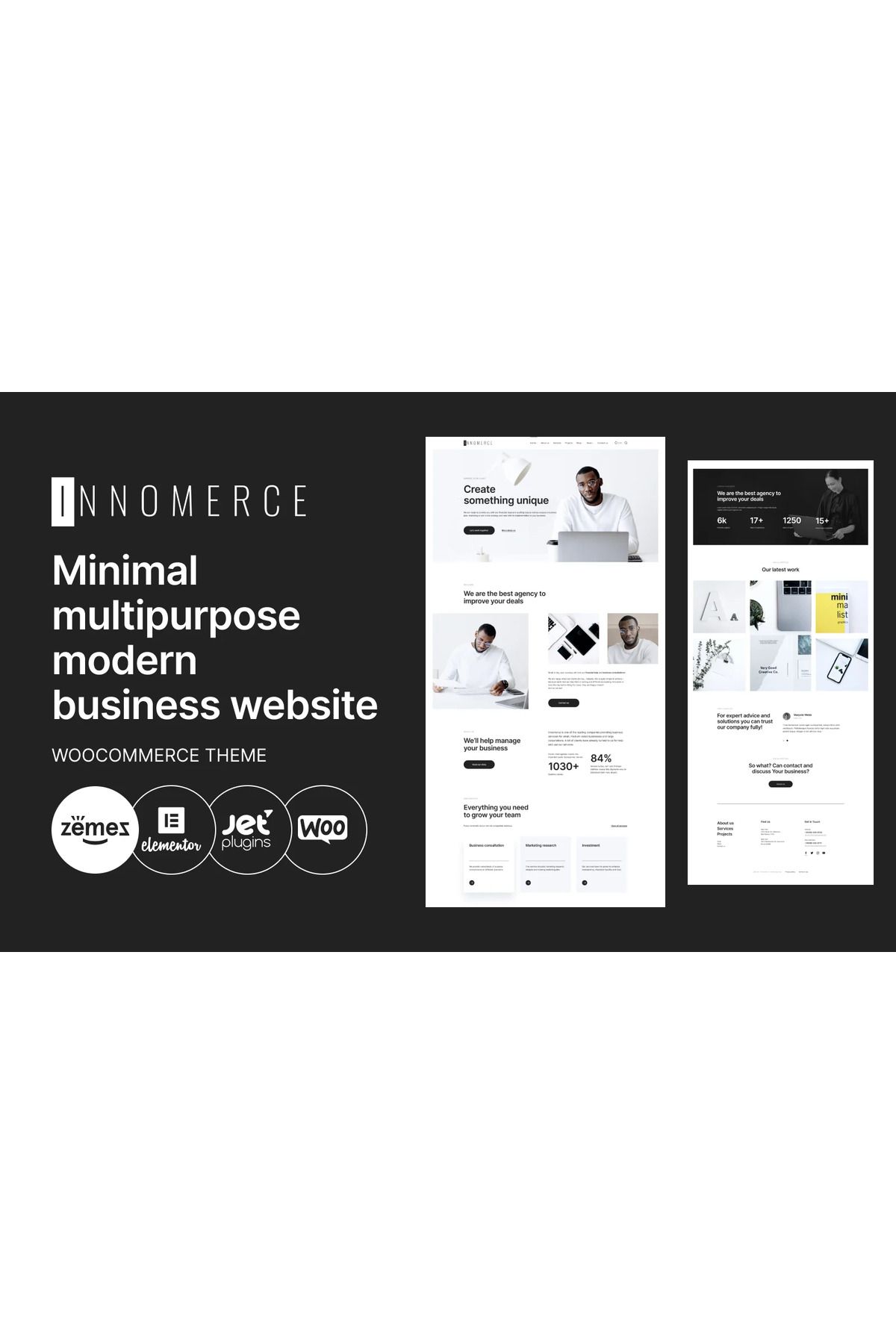 hemen tasarım Innomerce - Business Multipurpose Minimal Wordpress Teması