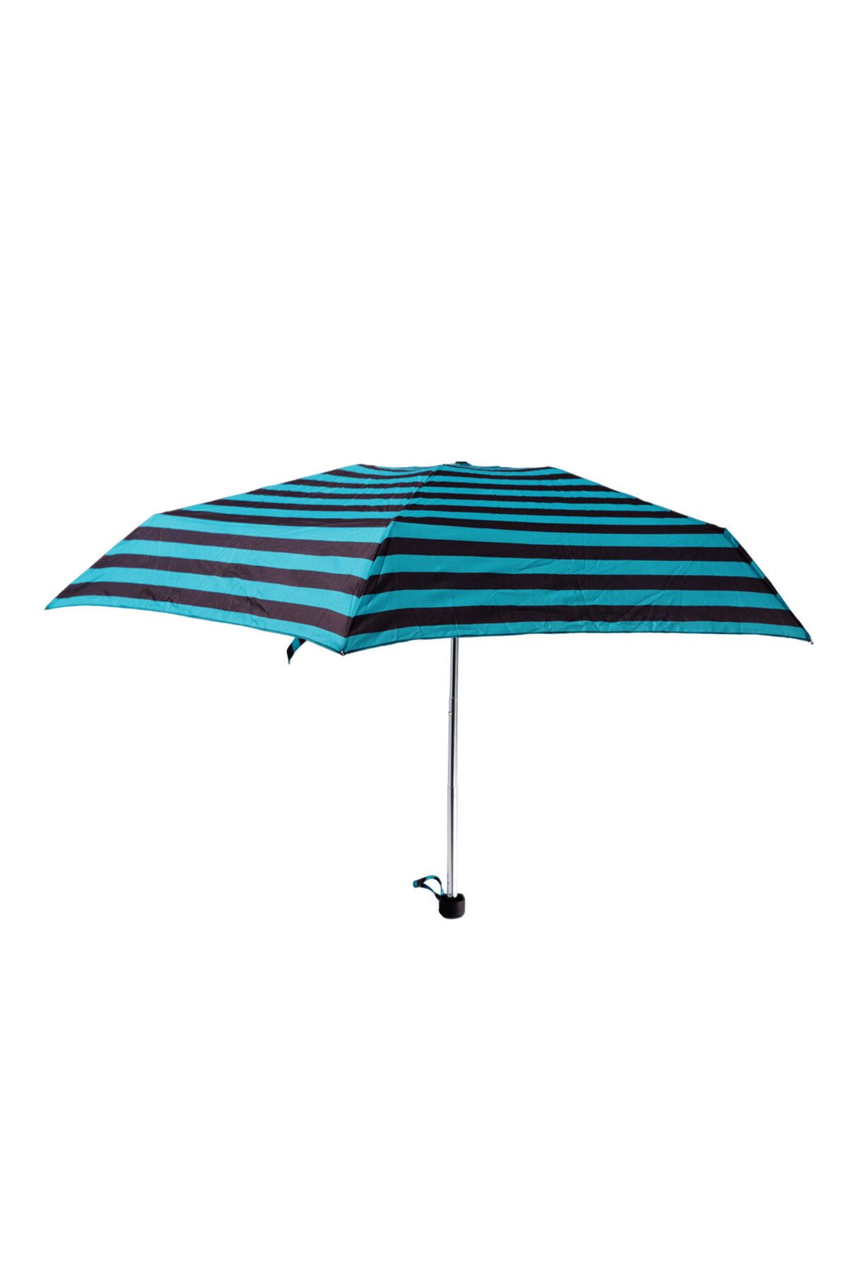Biggdesign-Biggdesign Moods Up Mini umbrelă cu dungi negre, verzi 1