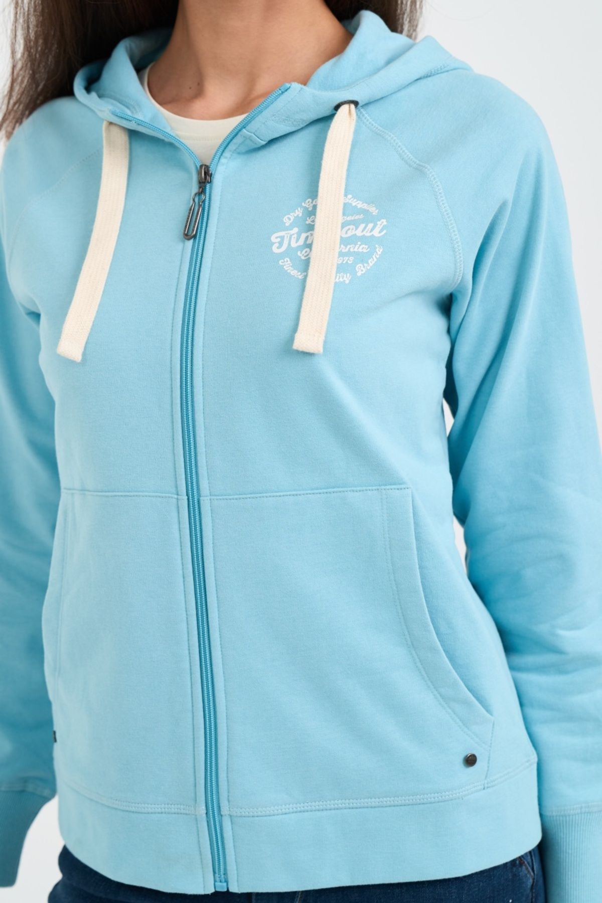 Timeout-Women's sweatshirt with zipper and hood 4