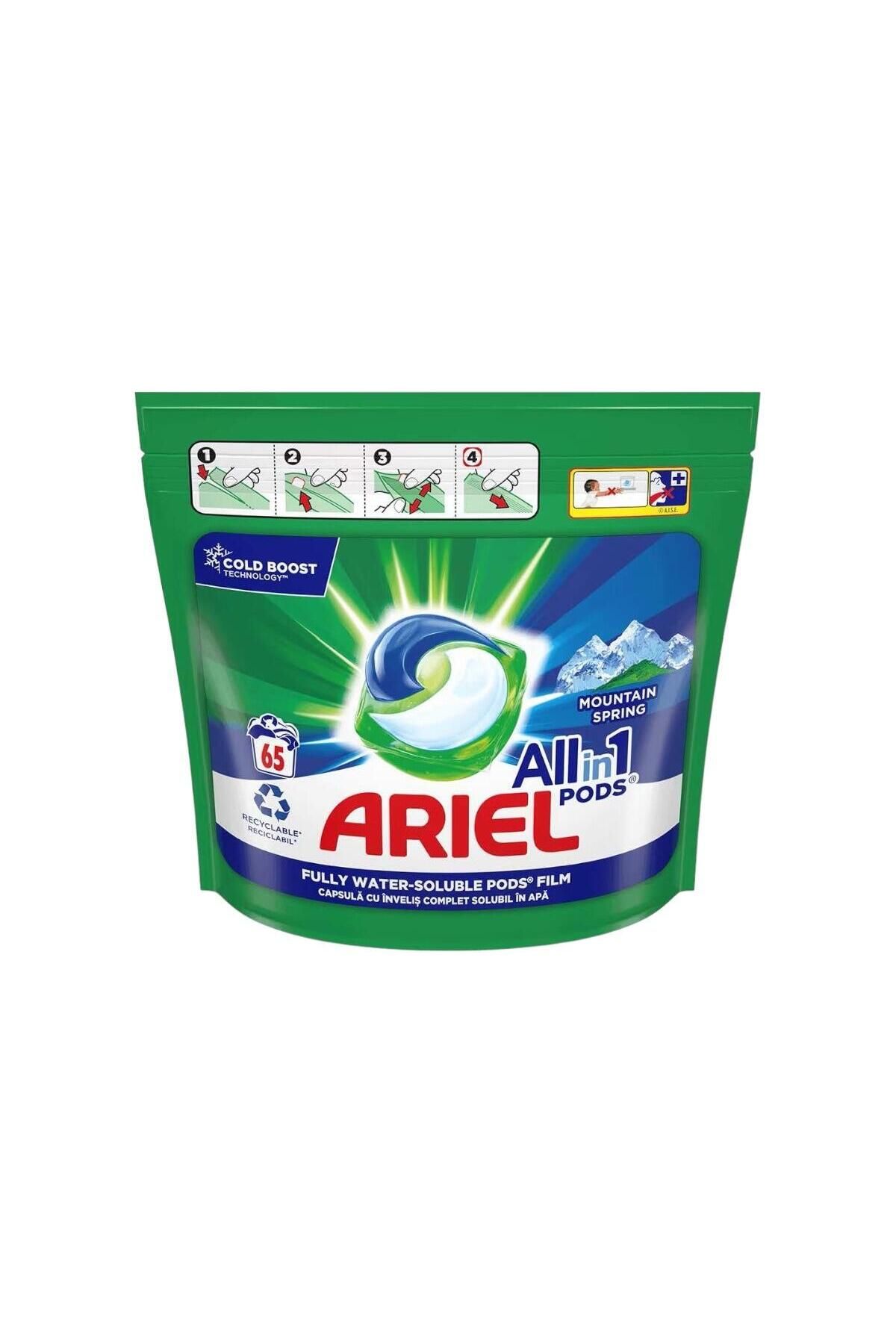 Ariel-All In One Pods Mountain Spring Capsule Laundry Detergent, 65 Washes 2