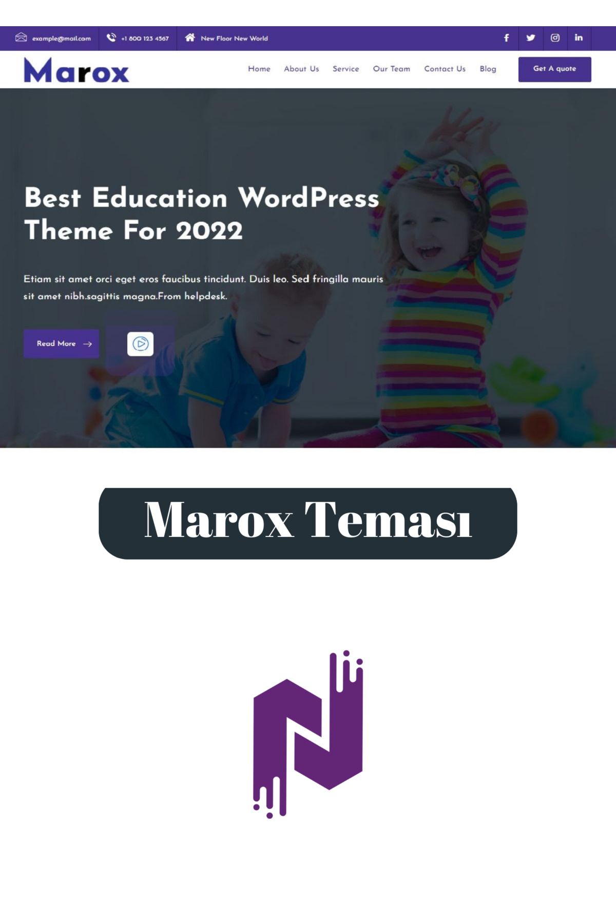 hemen tasarım Marox Wordpress Teması