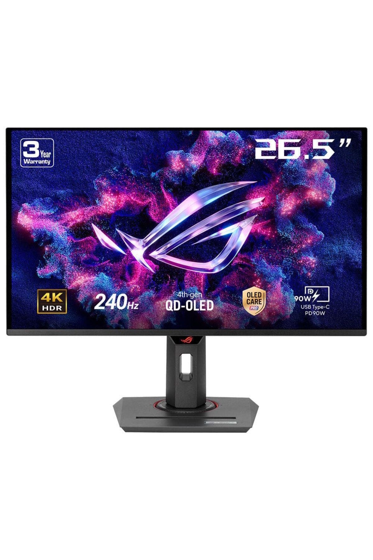 ASUS ROG Strix OLED XG27UCDMG 26.5inç 240Hz 0.03ms 4K UHD Adaptive Sync QD-OLED Pivot Gaming Monitör