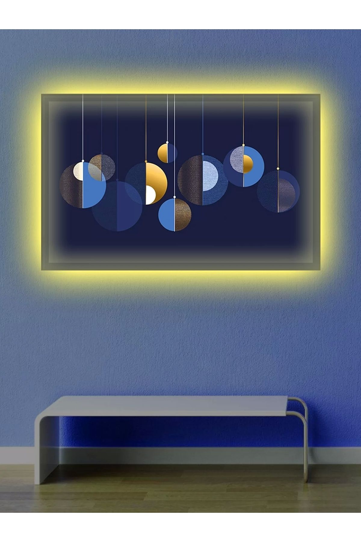 feifei Led Işıklı 3d Dekoratif Kanvas Tablo