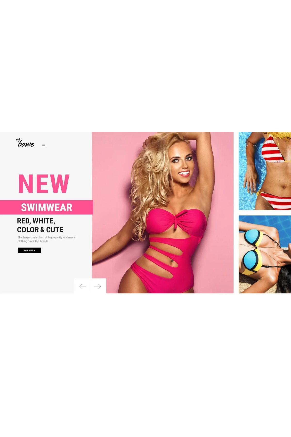 hemen tasarım Bowitus - Lingerie Shop Magento Teması