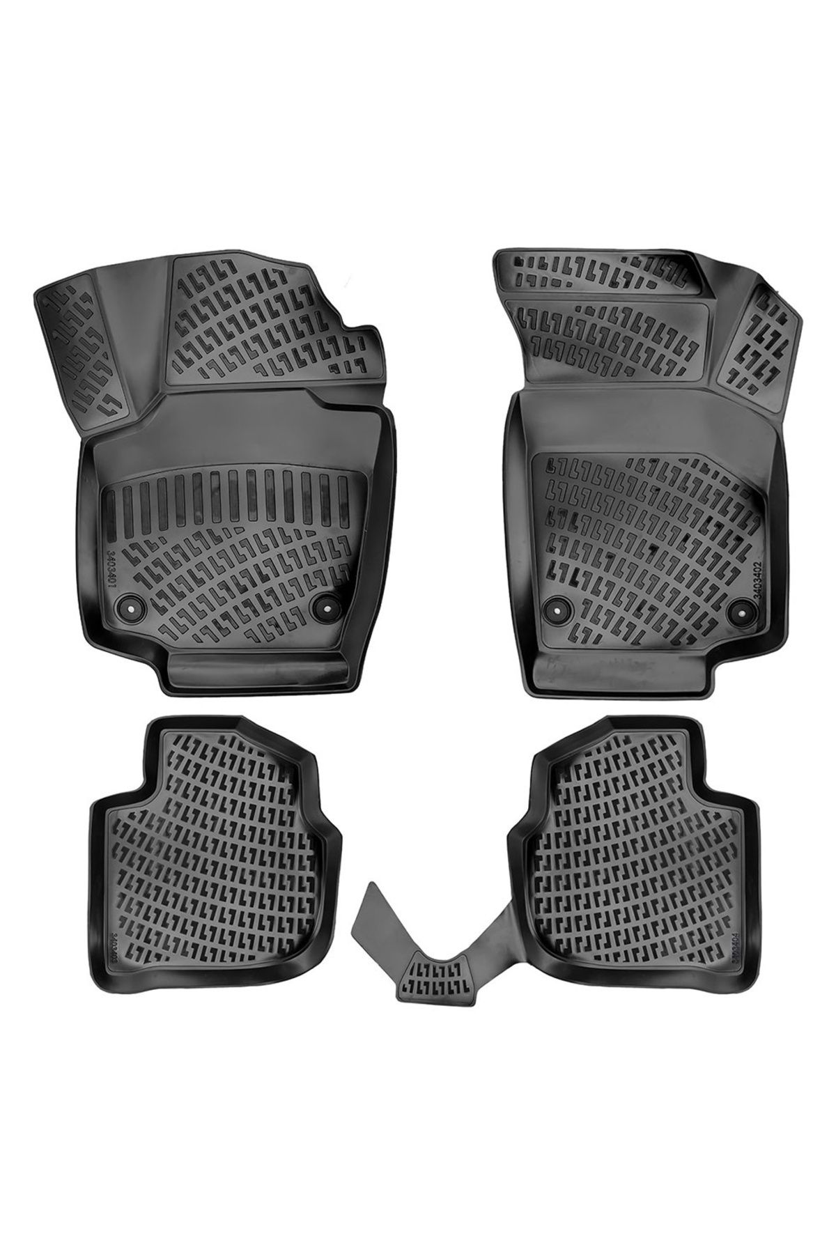 Umbrella Set Covorase Auto Cauciuc Umbrella Pentru Skoda Rapid 2012- - One Size