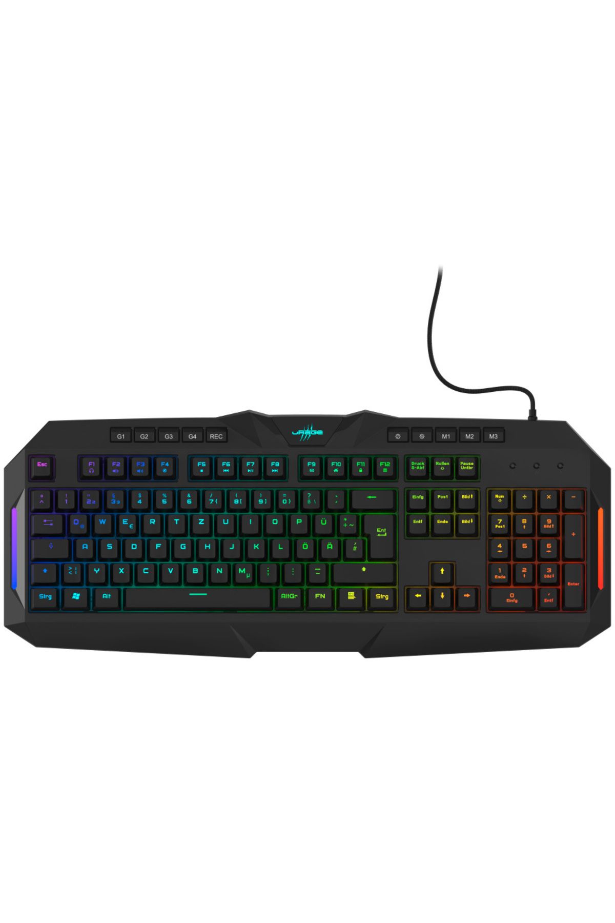 Hama-Hama uRage Exodus 700 gaming keyboard, semi-mechanical switches, RGB lighting, Black 1