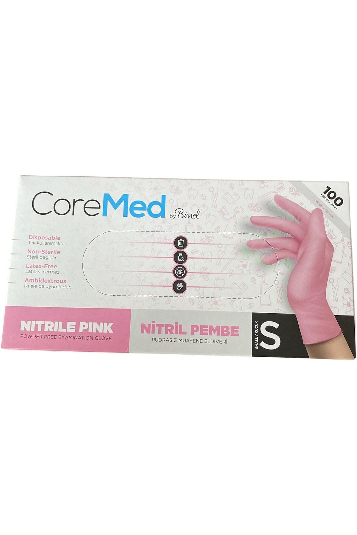 mazıdağı mazzıdağ NİTRİL PUDRASIZ ELDİVEN SMALL 100 LÜ COREMED new store 1133631