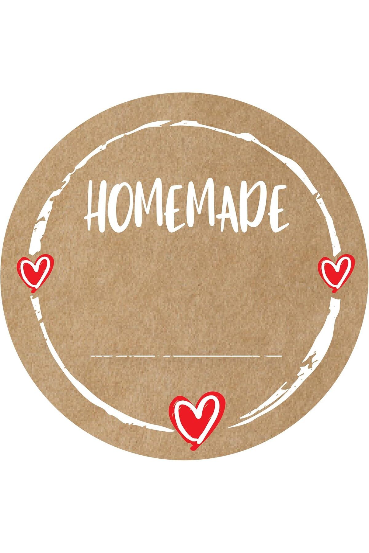 KDROĞLU plamystical Homemade Sticker Paketleme Etiketleri - Hediye Paketleri İçin - 80 Adet 3.7 cm Çapın