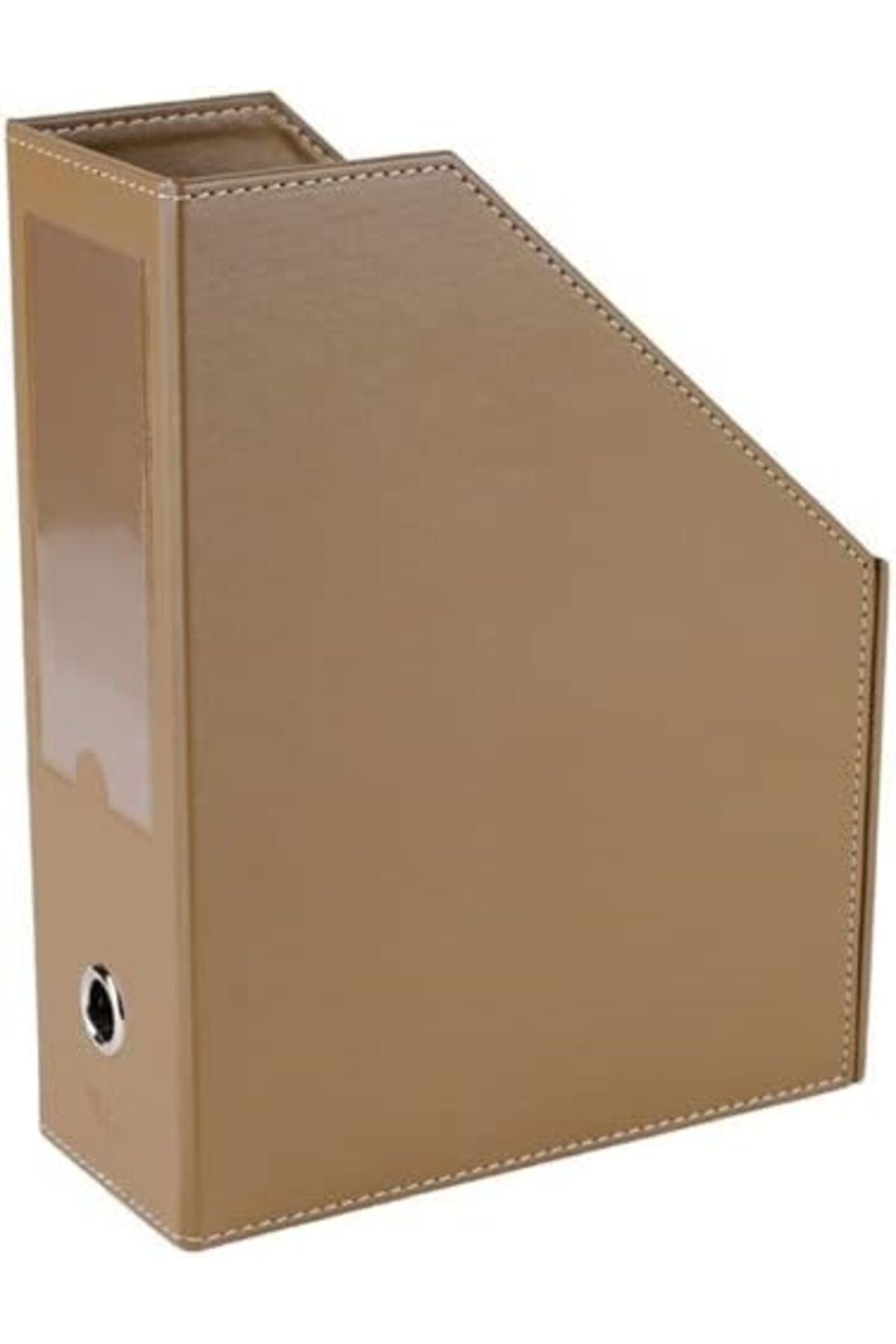 ÇAĞUR KDROGLU Magazinlik Suni Deri Masa Üstü Evrak/Dosya Düzenleyici 23 * 30 * 9 cm. Vizon YENİ 110994