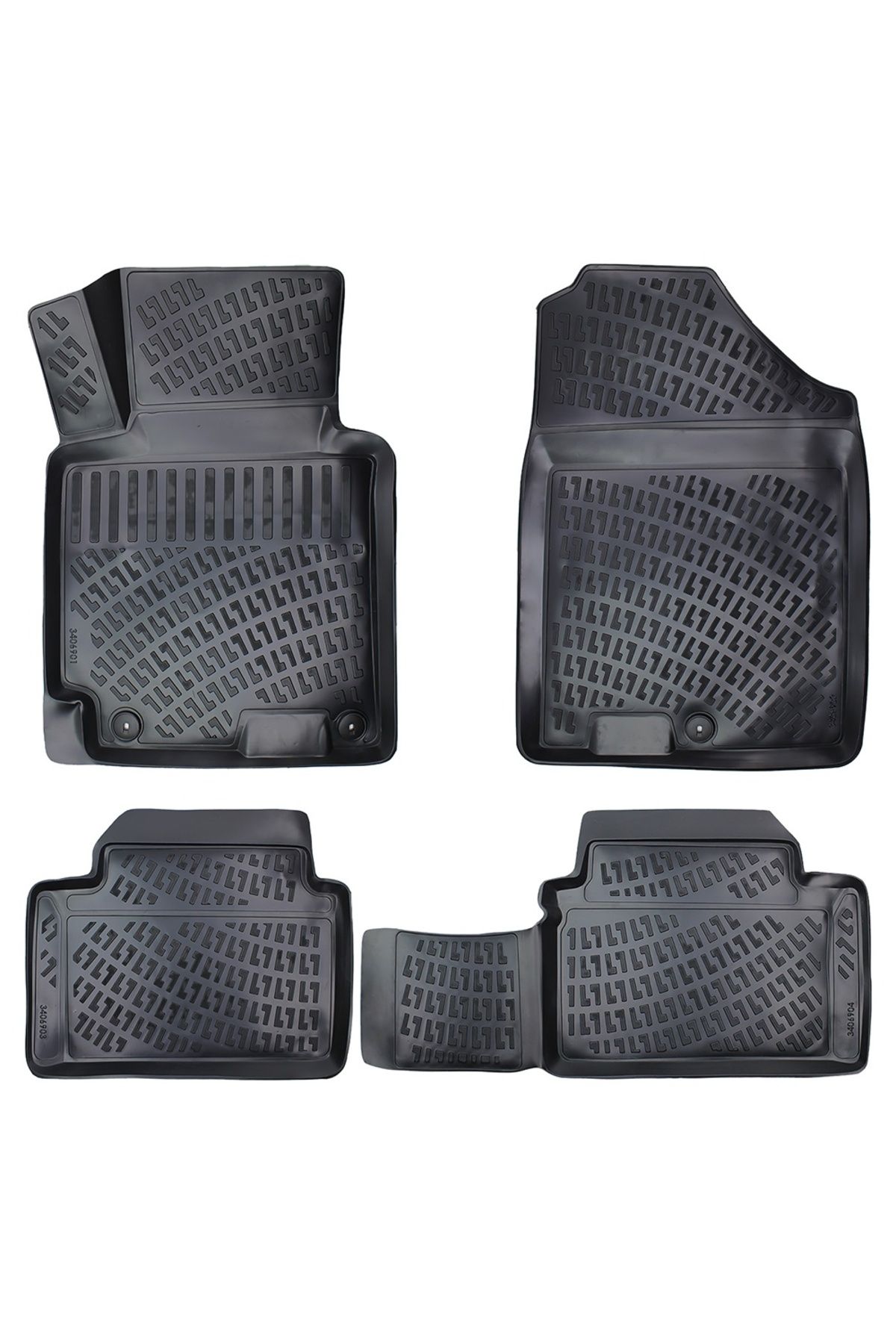 Umbrella Set Covorase Auto Cauciuc Umbrella Pentru Hyundai I30 Ii 2011-2017 - One Size