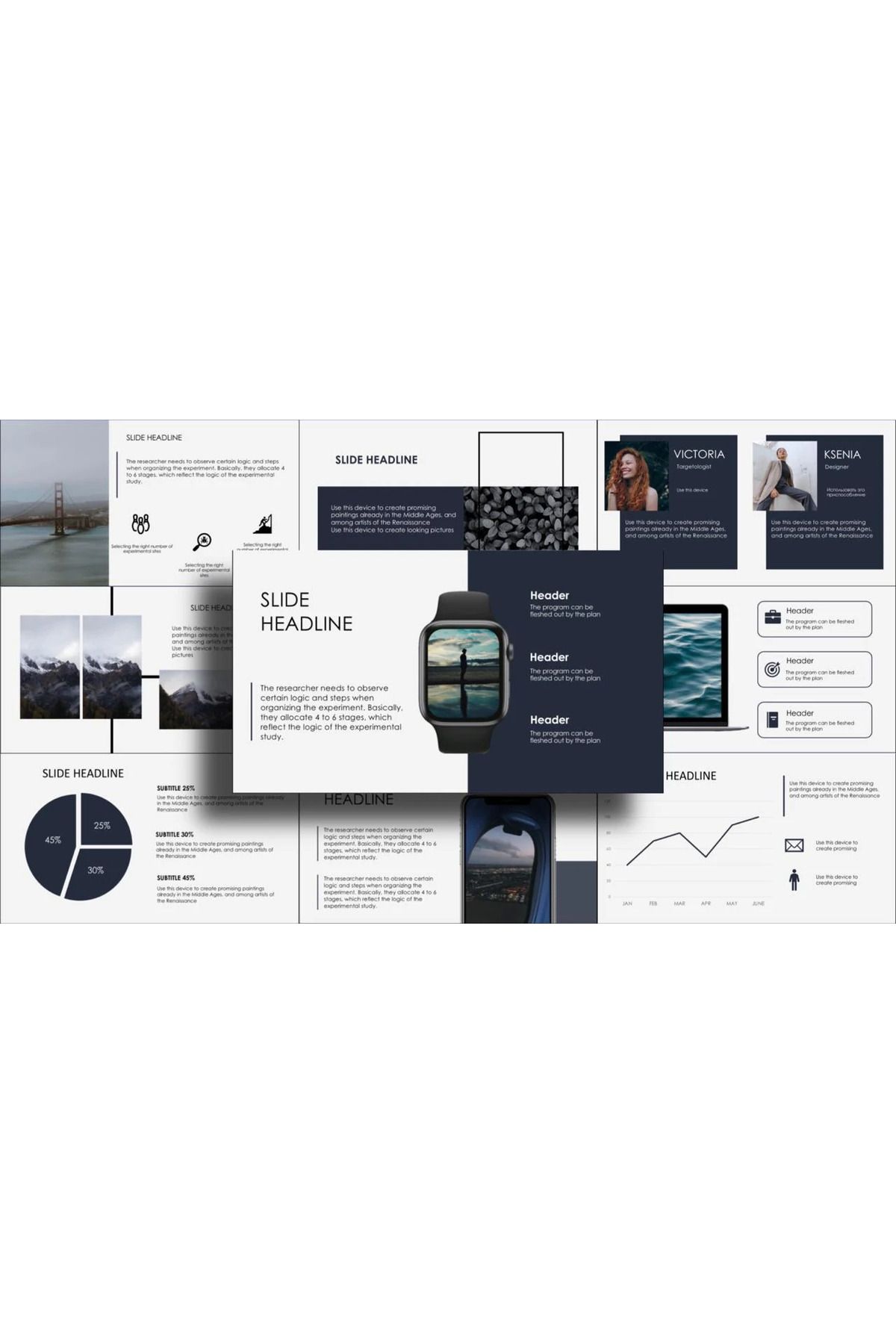 hemen tasarım Business Presentation, Infographics, Calendar Power Point Teması