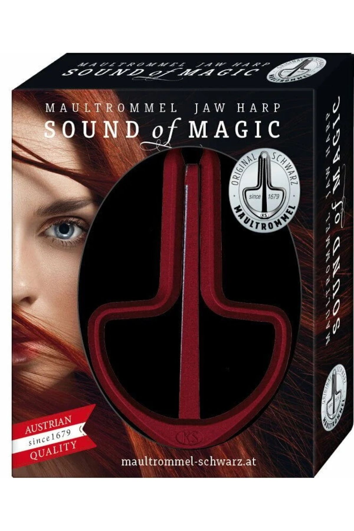 Schwarz Artnr10035 Maultrommel Jaw Harp 12 Red