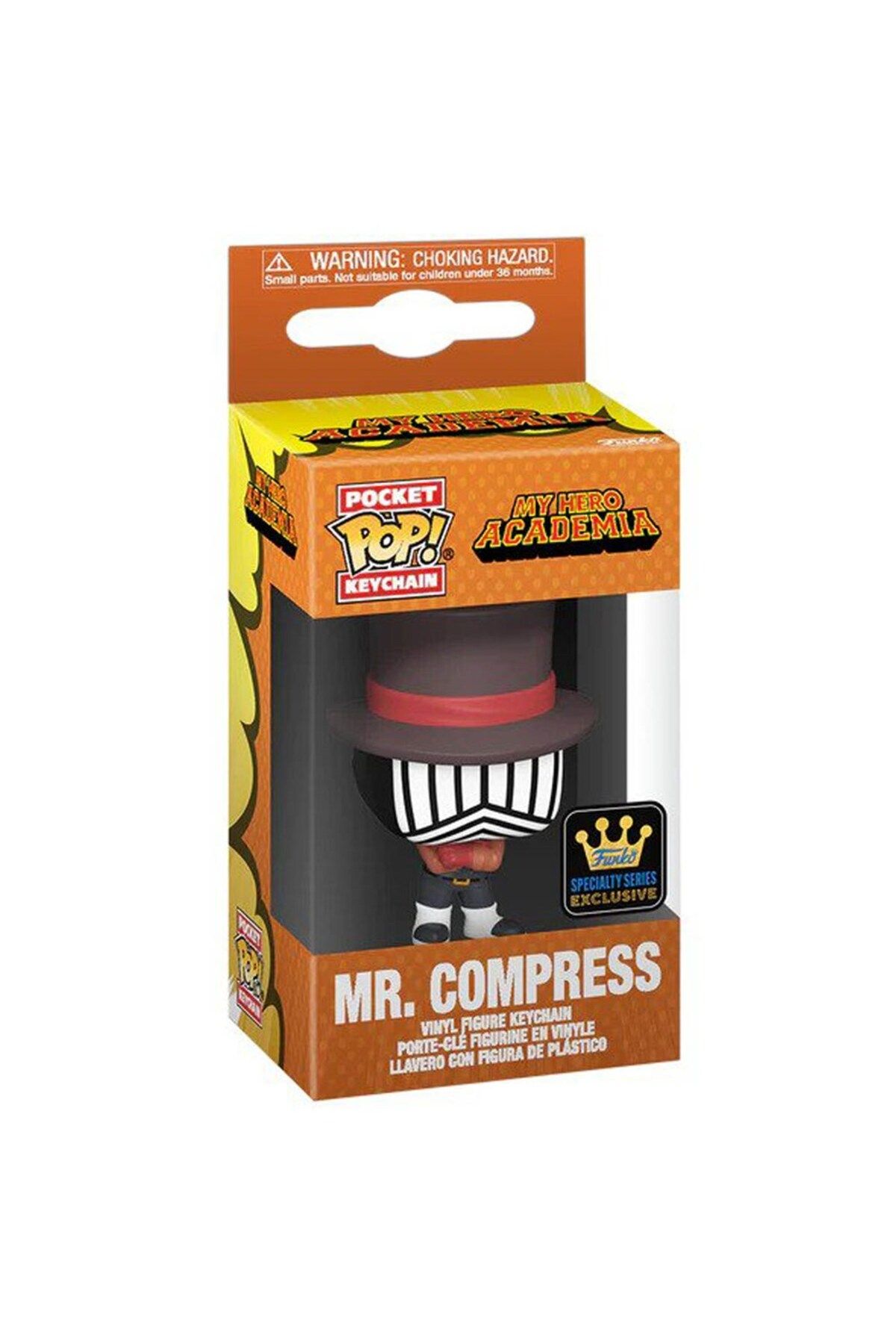 Funko-POP! Animation: My Hero Academia Mr. Compress (Hideout) Keychain 2