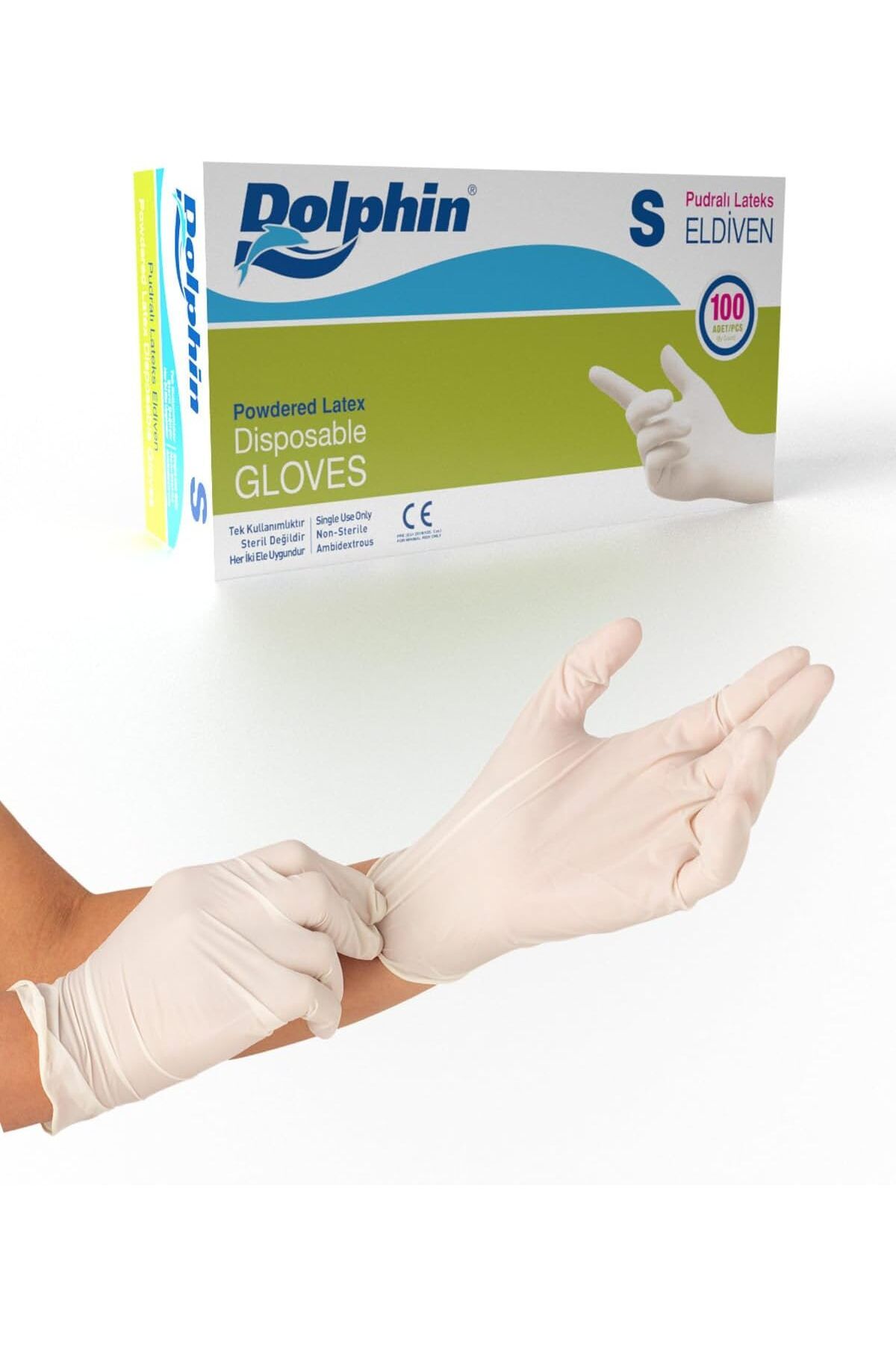 mazıdağı mazzıdağ Beyaz Lateks Eldiven Pudralı S 100 Adet new store 1133631