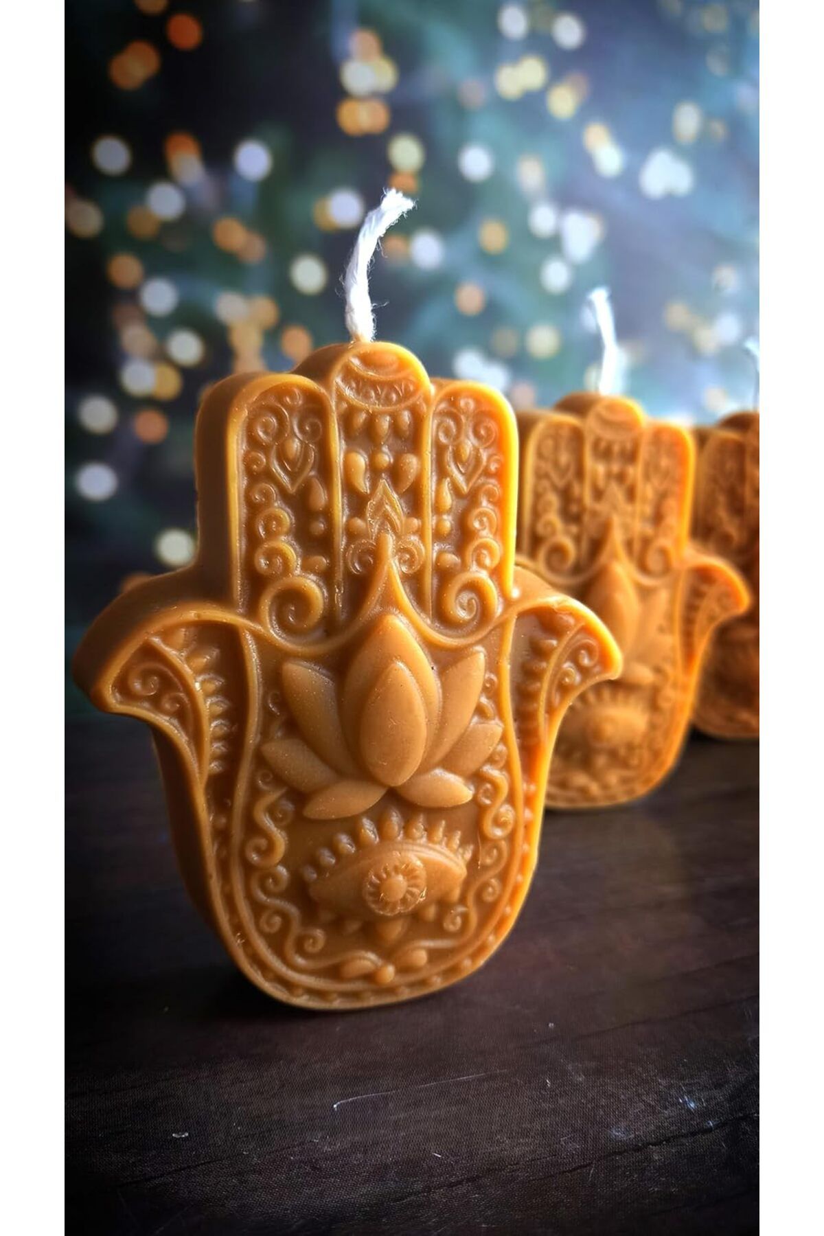 mazıdağı mazzıdağ Balmumu Mum (1 Adet) Bereket Eli Hamse Doğal Petek Bal Mumu Mum Beeswax Candle new store