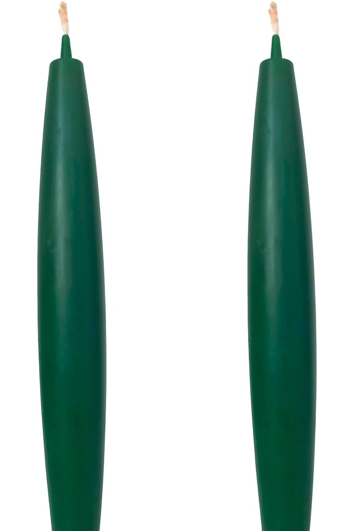 KDROĞLU plamystical Balmumu Mum (2 Adet) Şamdan Mumu Mermi Formunda Masa Mumu 22 Cm Bees wax (yeşil) newin