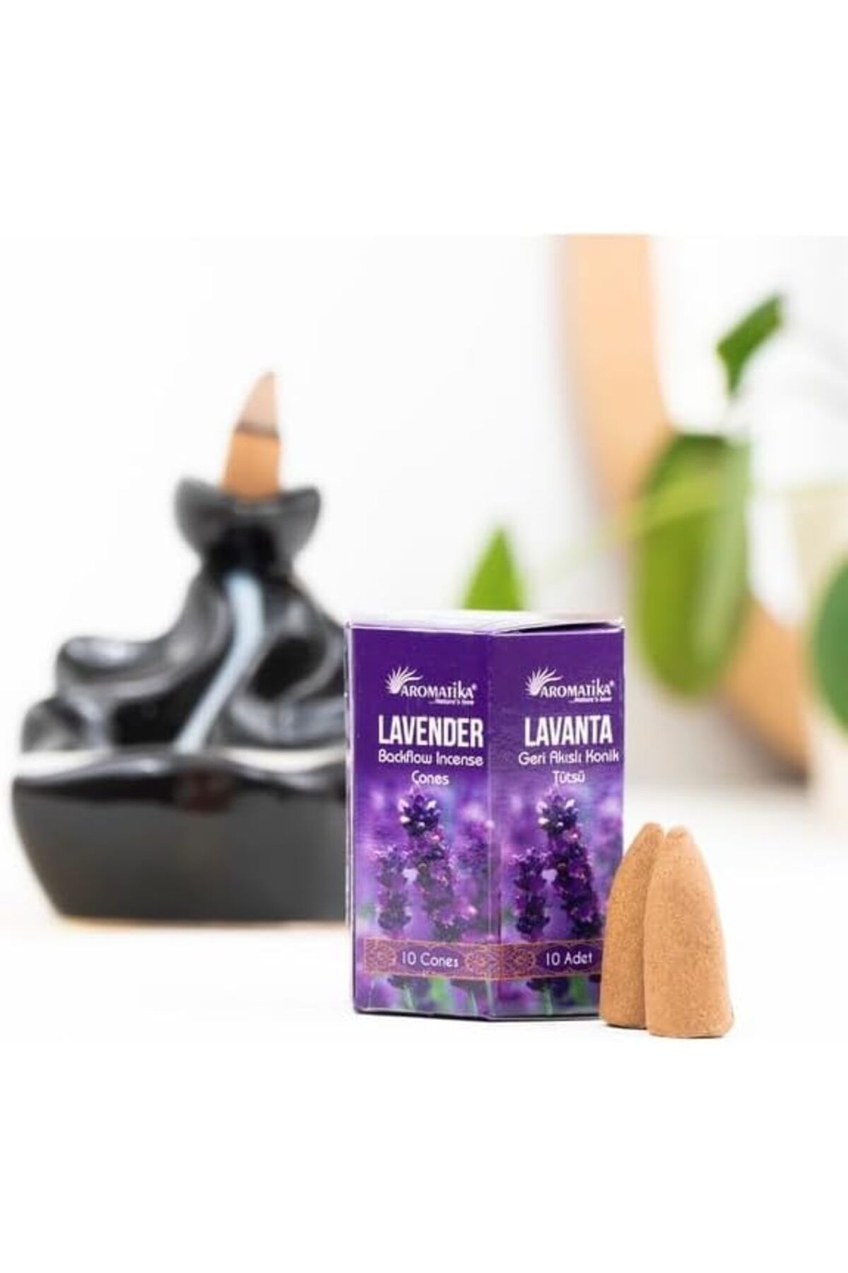 STOREMAX ekn Doğal KONIK Tütsüler (Şelale geri Akışkanlı) || Backflow Incense Cones || (Lnder) nci mn