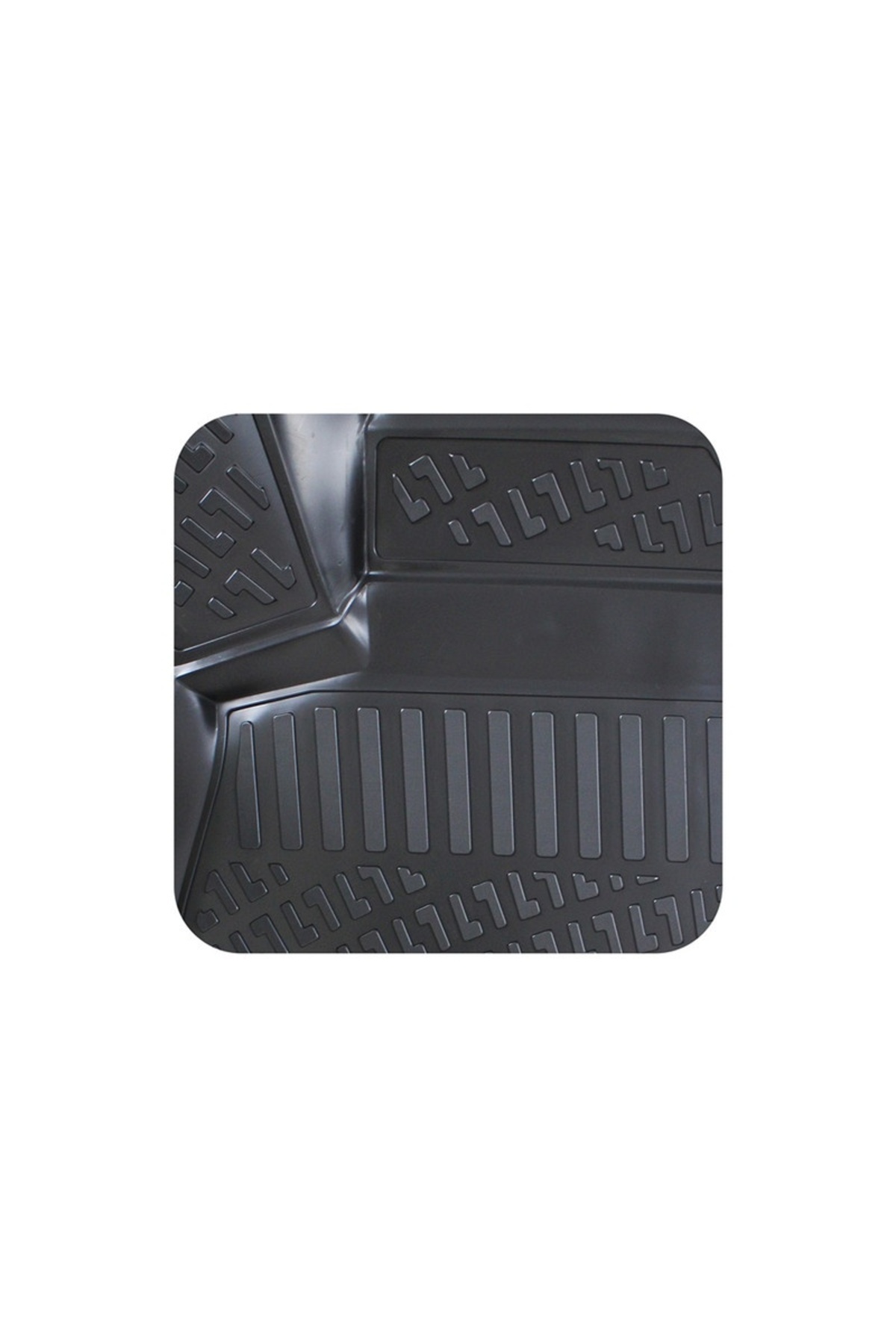 Umbrella-UMBRELLA RUBBER CAR MATS SET FOR FORD TRANSIT CUSTOM MANUAL TRANSMISSION (FRONT) 2012- 2