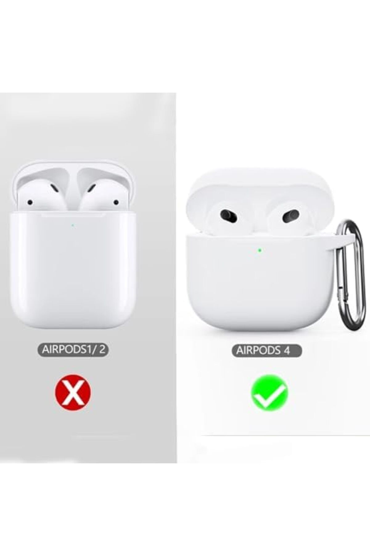 KDROĞLU plamystical Airpods 4 ile uyumlu Kılıf 4. Nesil AirP-ods Kılıf 2024 Professional Termoplastik So