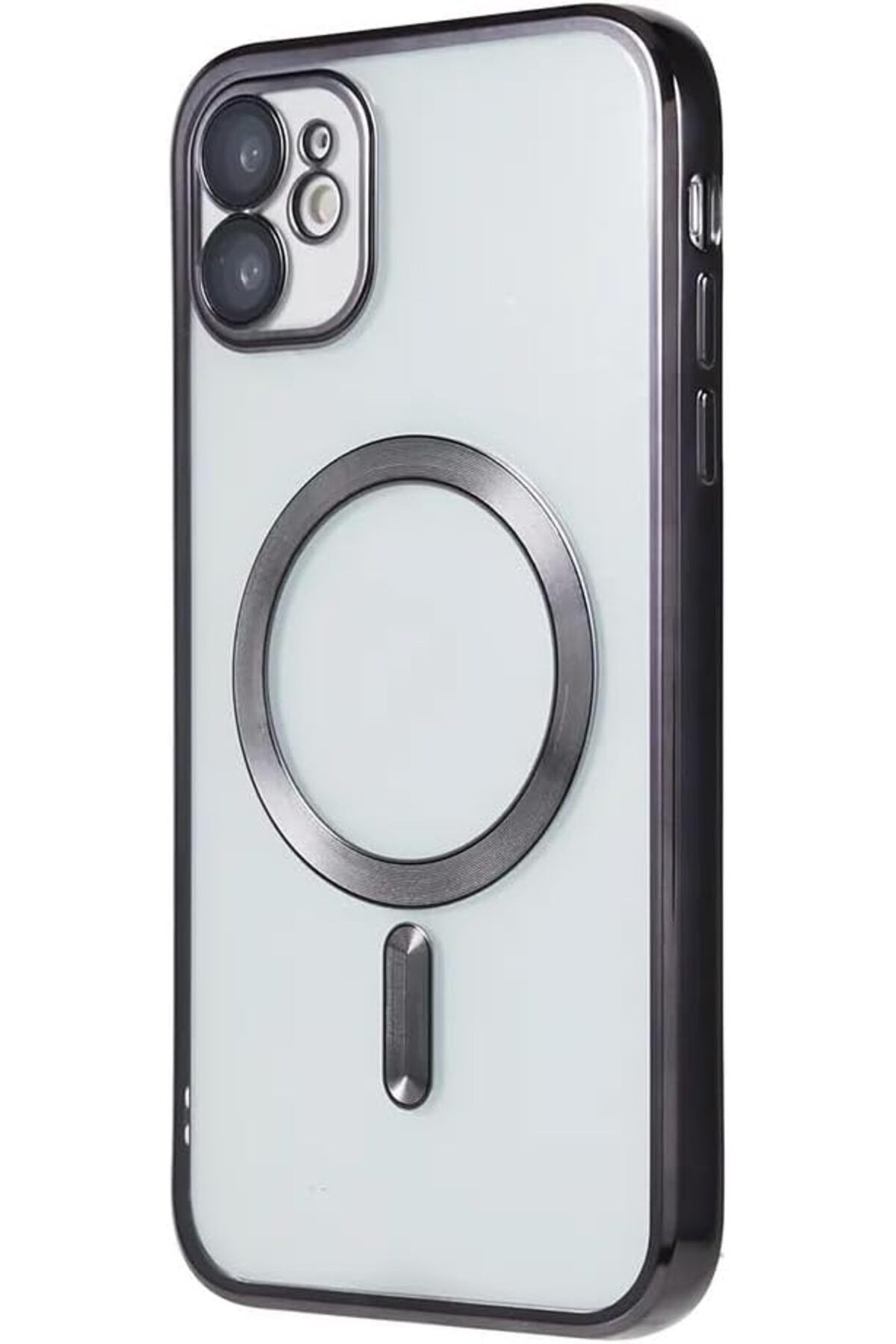 mazıdağı mazzıdağ AKSESUAR İphone 11 (6.1) inç Uyumlu Laser Silikon Arka Kısmı Şeffaf Kablosuz Şarj D