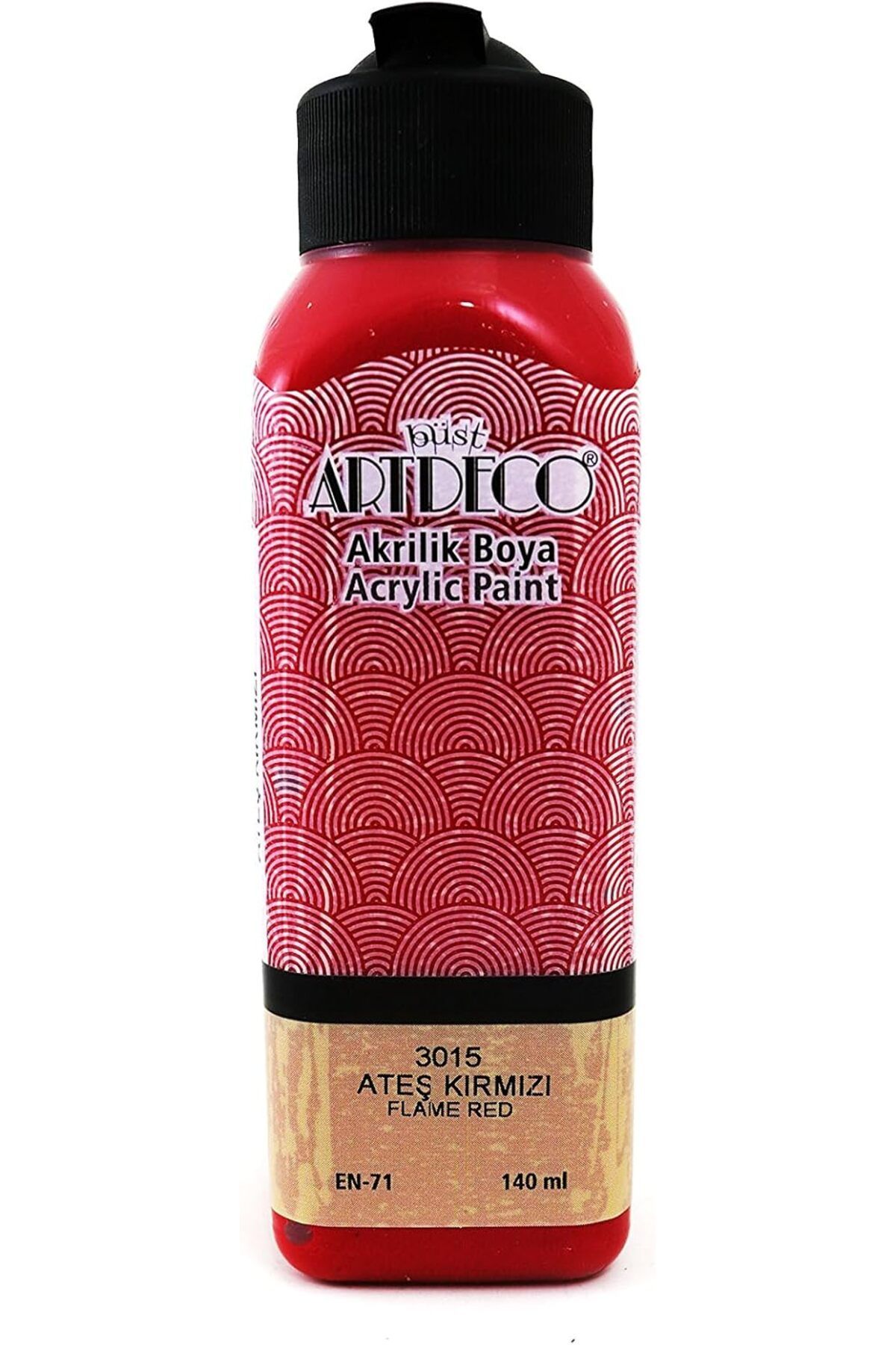 KDROĞLU plamystical Akrilik Boya, 140ml, Ateş Kırmızı 3015 newing 1139529