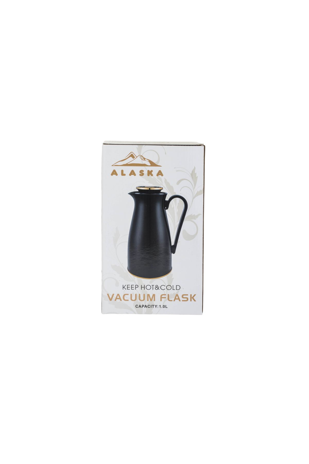 Alaska-Alaska Thermos, Grey with Gold, 1 Liter 5