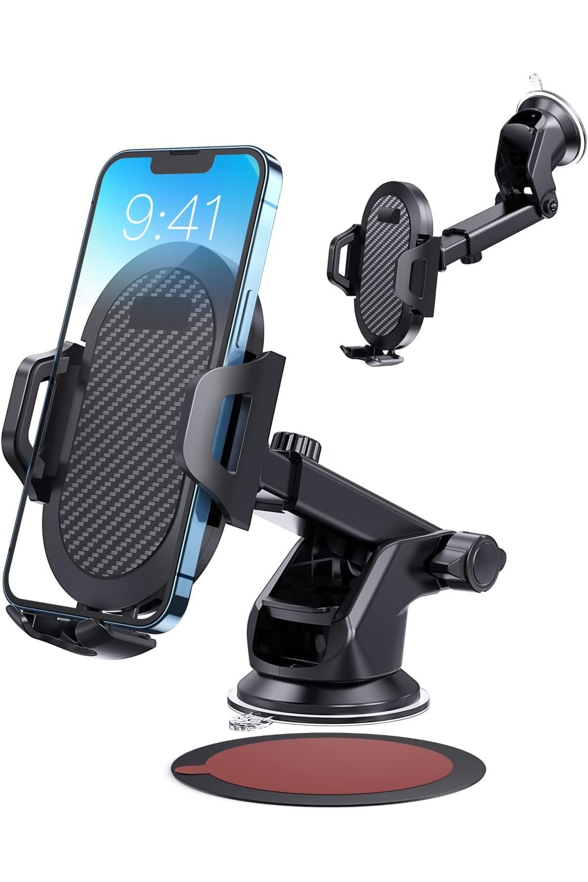 KDROĞLU KDROGLU Araç Telefonu Tutucu Tutucu, [Güçlü Vantuz] [Askeri Sınıf Dayanıklı] Ön Cam ve Gös
