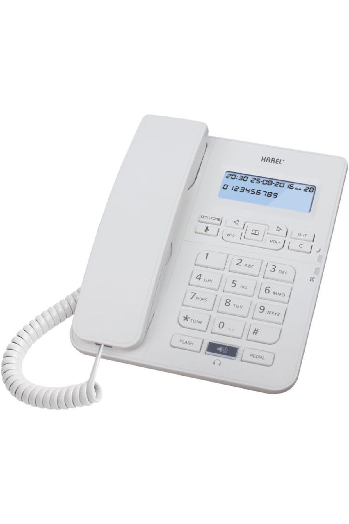 DERİK dsr TM145 Krem TM145 Krem Kablolu Telefon, Beyaz hrn 1122015