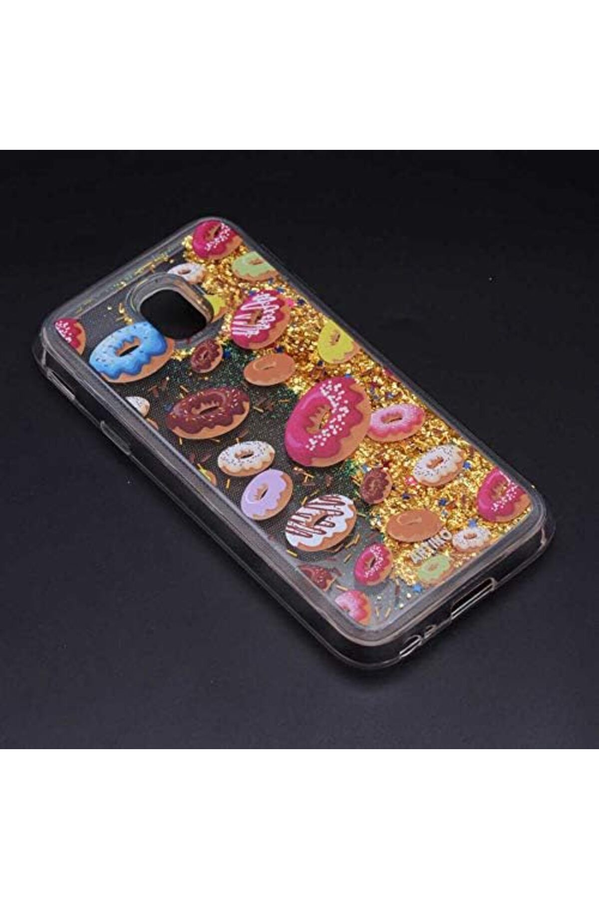 KDROĞLU plamystical Galaxy J5 Pro Uyumlu Sıvılı Desenli Marshmelo Kılıf (Donutlu) newing 1139529