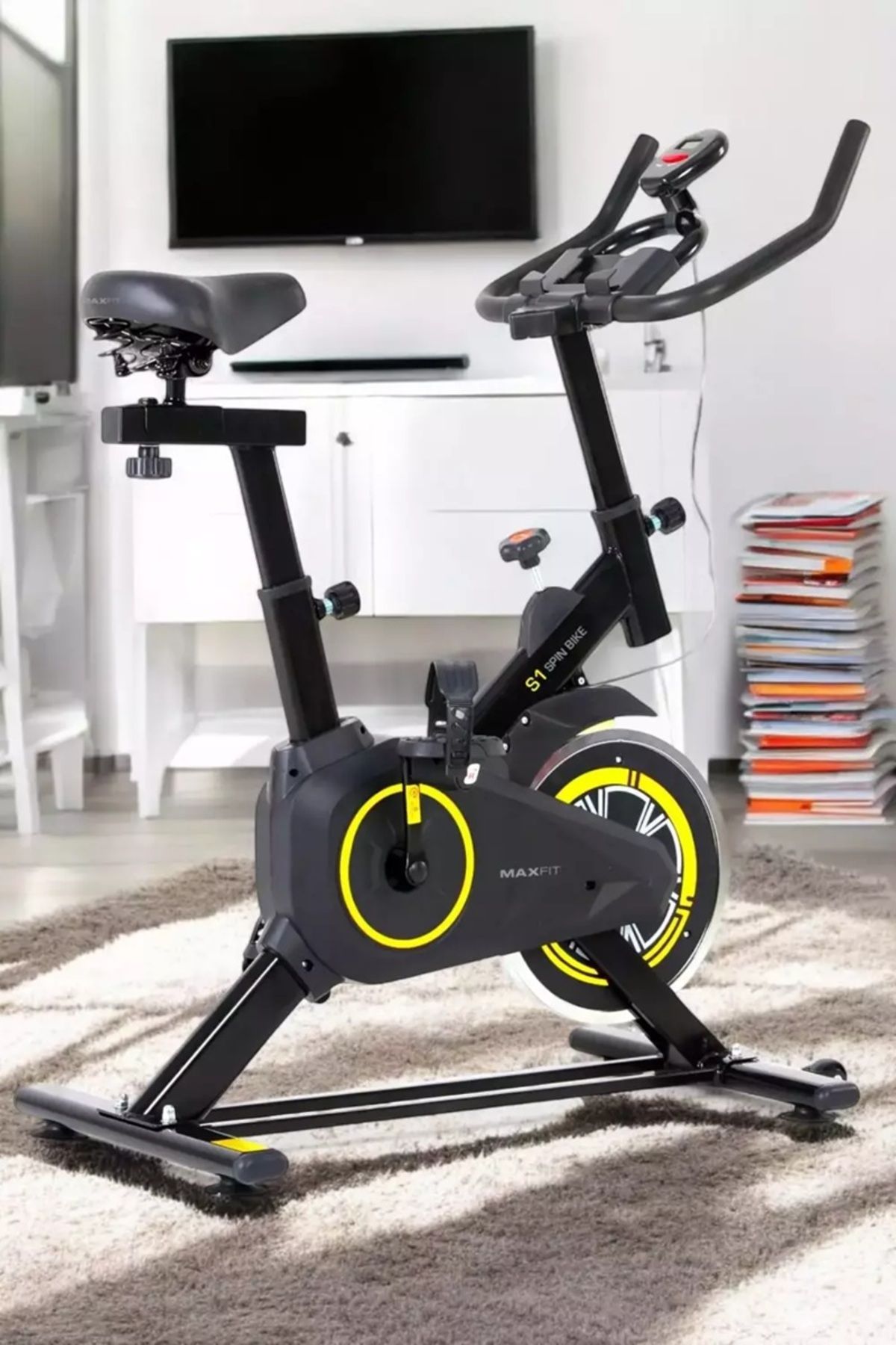 Garantili Maxfit S1 Spinbike Direnç Ayarlı Ayarlanabilir Sele Ve Gidon