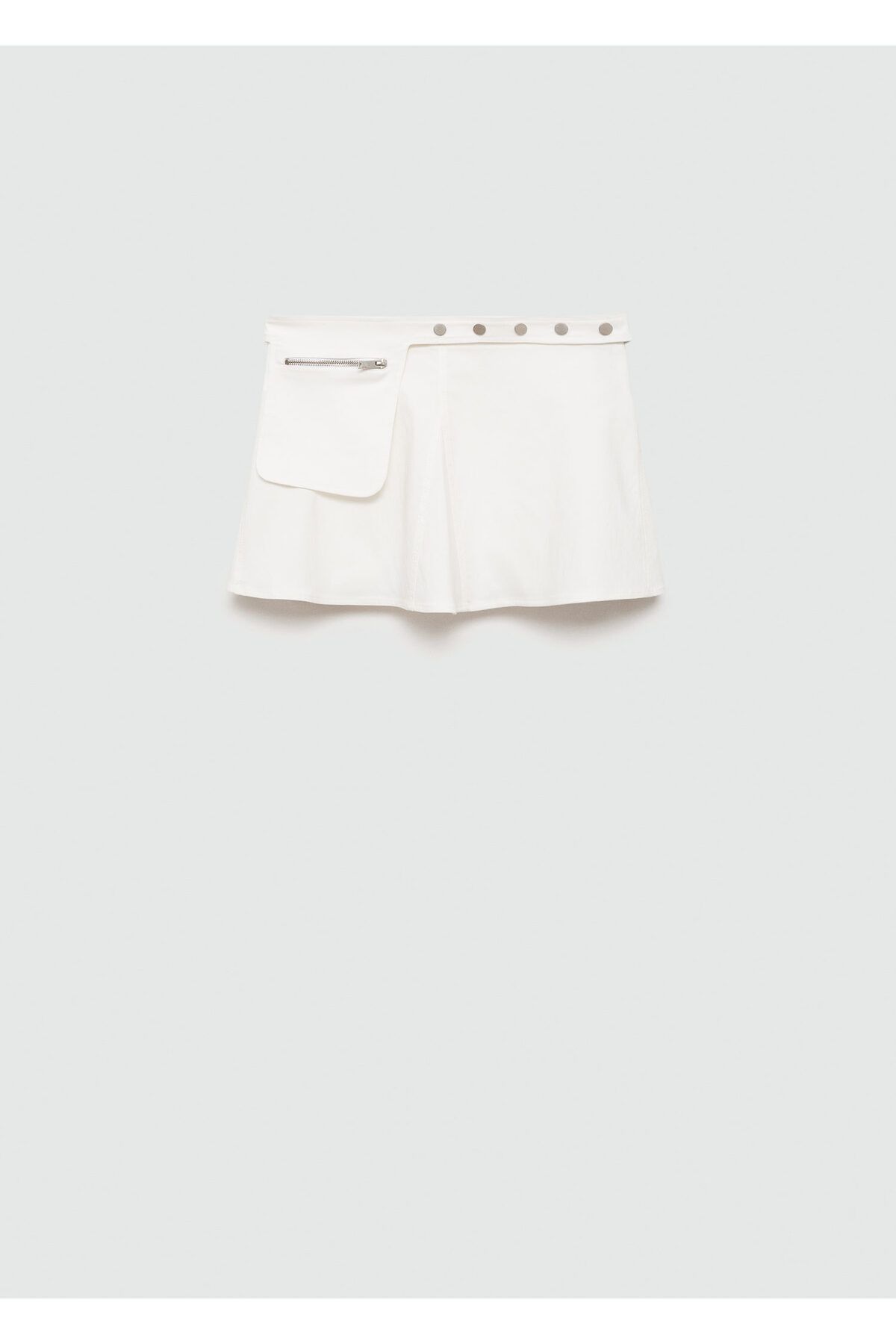 MANGO Woman-Off-White Women's Skirt 77060629 4