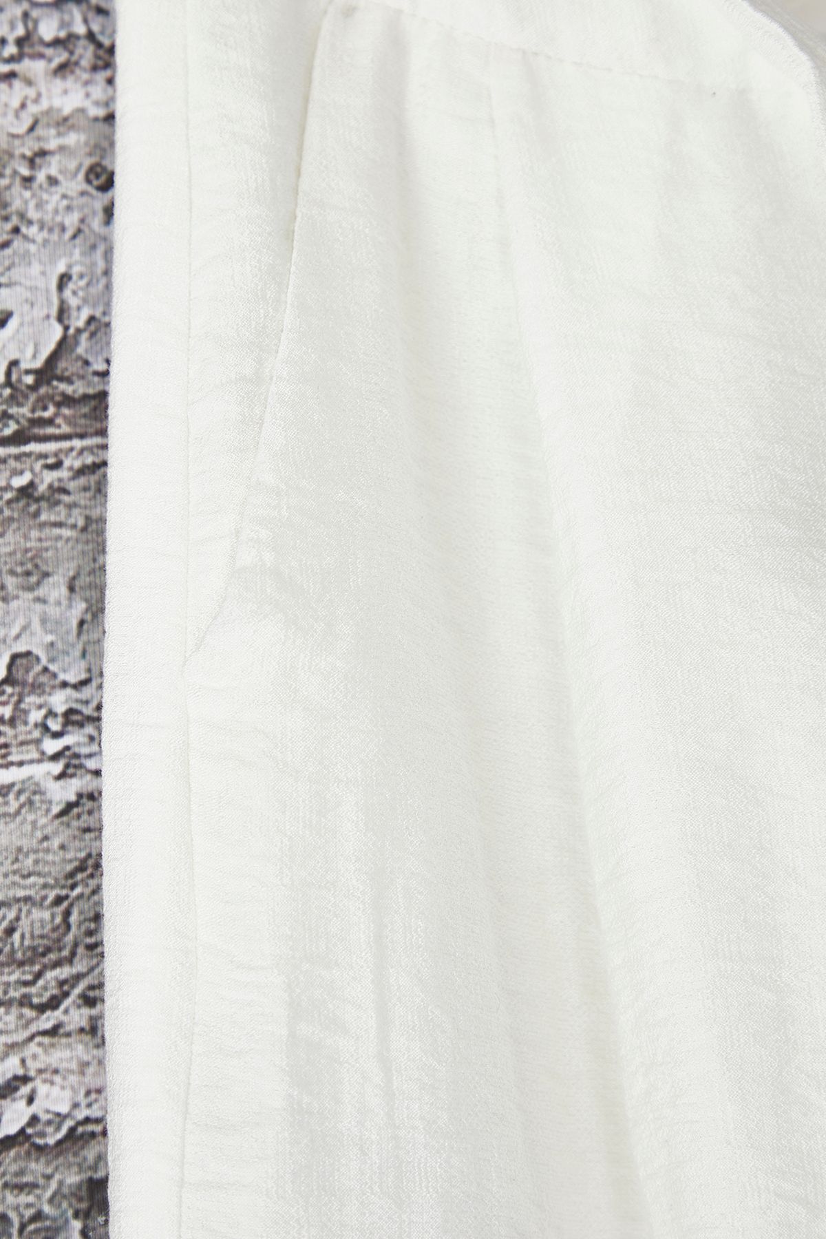 Trendyol Collection-Παντελόνι με επένδυση από λευκό υφή 9