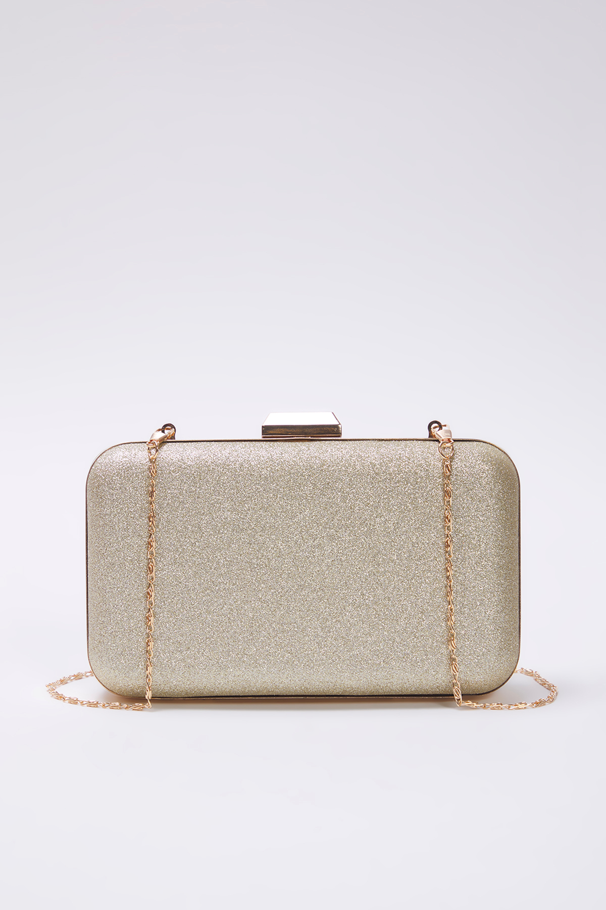 TRENDYOL SHOES Goldglitzernde Abendkleider für Damen, stilvolle Mini-Clutch-H...