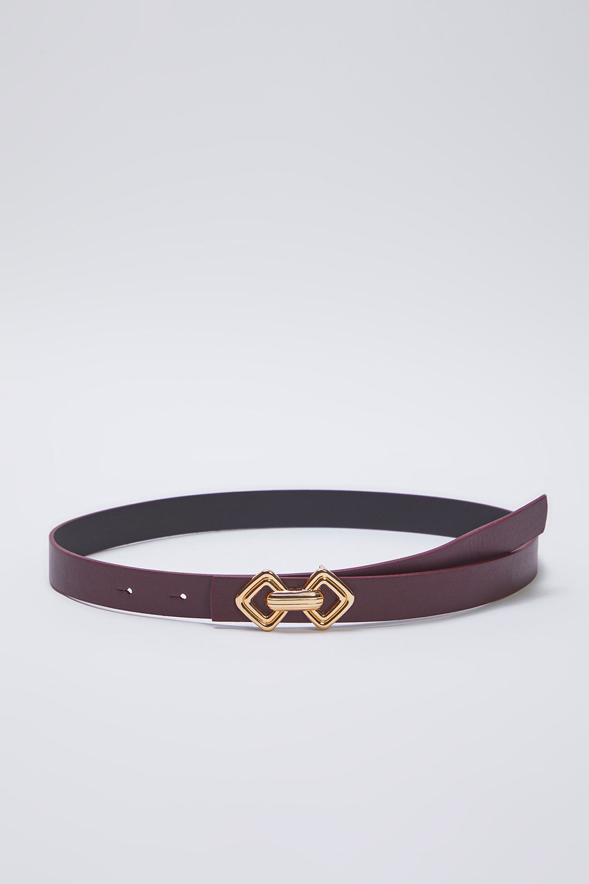 Trendyol Collection Zestaw 2 Sztuk W Kolorze Claret Red-tan Ze Sprzączką, Wygląd Skóry Kobieta - XS